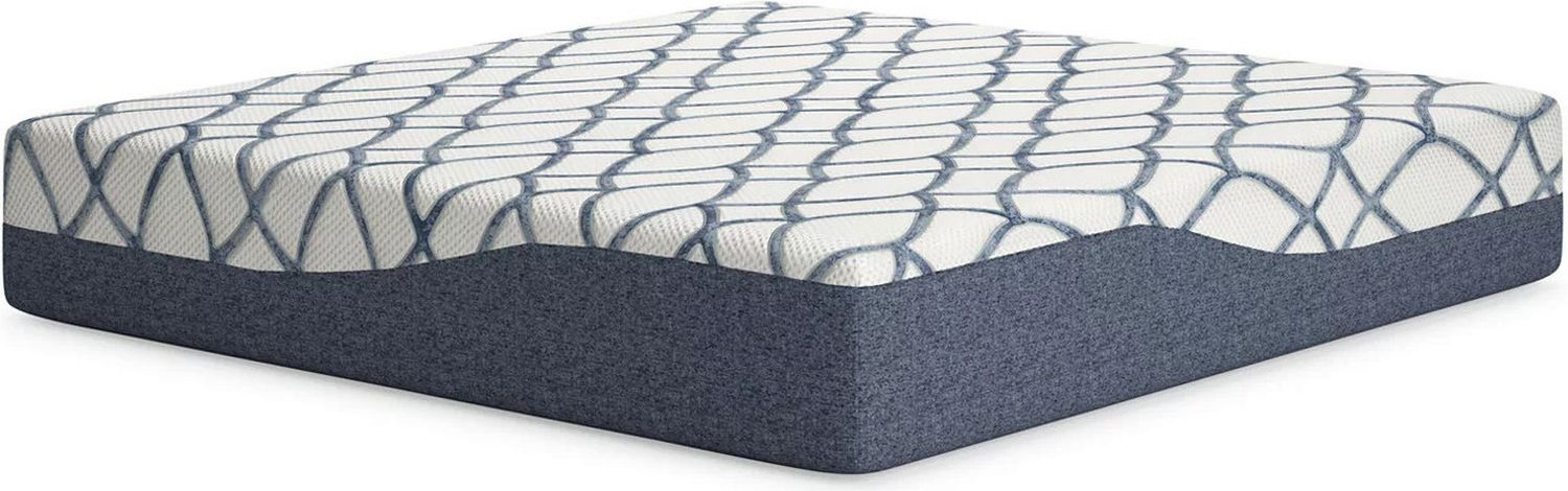 14 Inch Chime Elite 2.0 King Mattress In White and Blue M42741