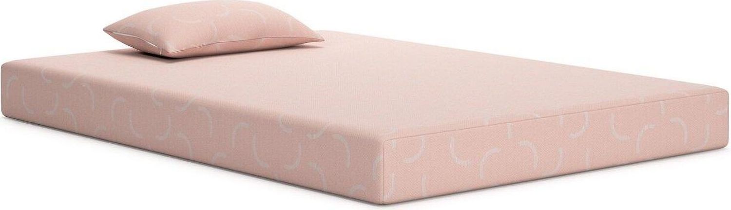 iKidz Twin Mattress and Pillow Set of 2 In Coral M43111