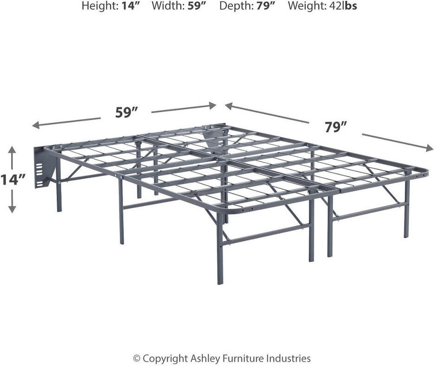 Better Than A Boxspring Gray Queen Foundation M91X32