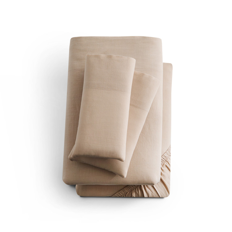Linen-Weave Cotton Sheet Set MA12TTWHCS