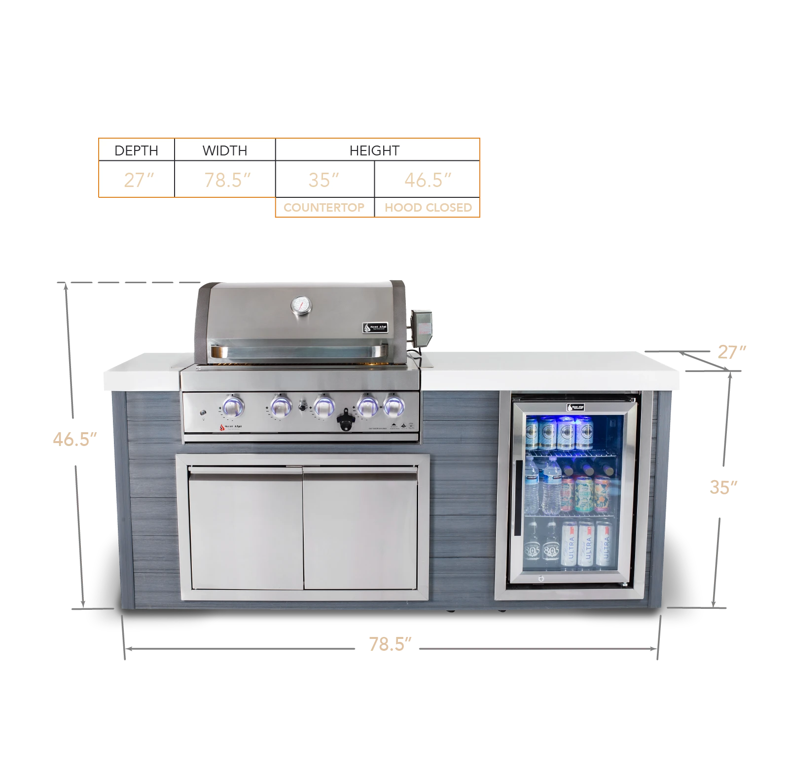 4-burner Artwood Island In Stainless Steel MA400AW