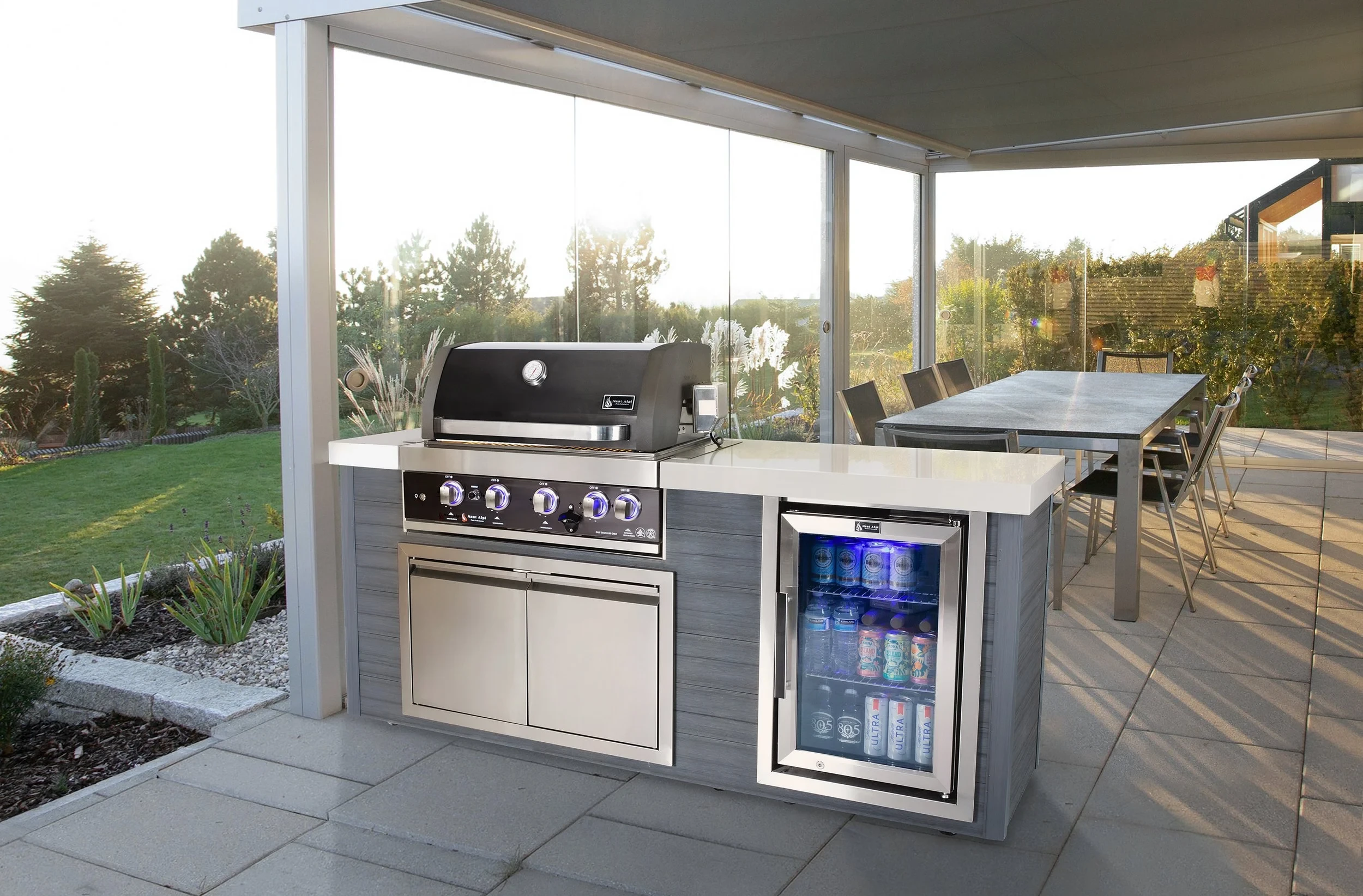 4-burner Artwood Island In Black Stainless Steel MA400AWBSS