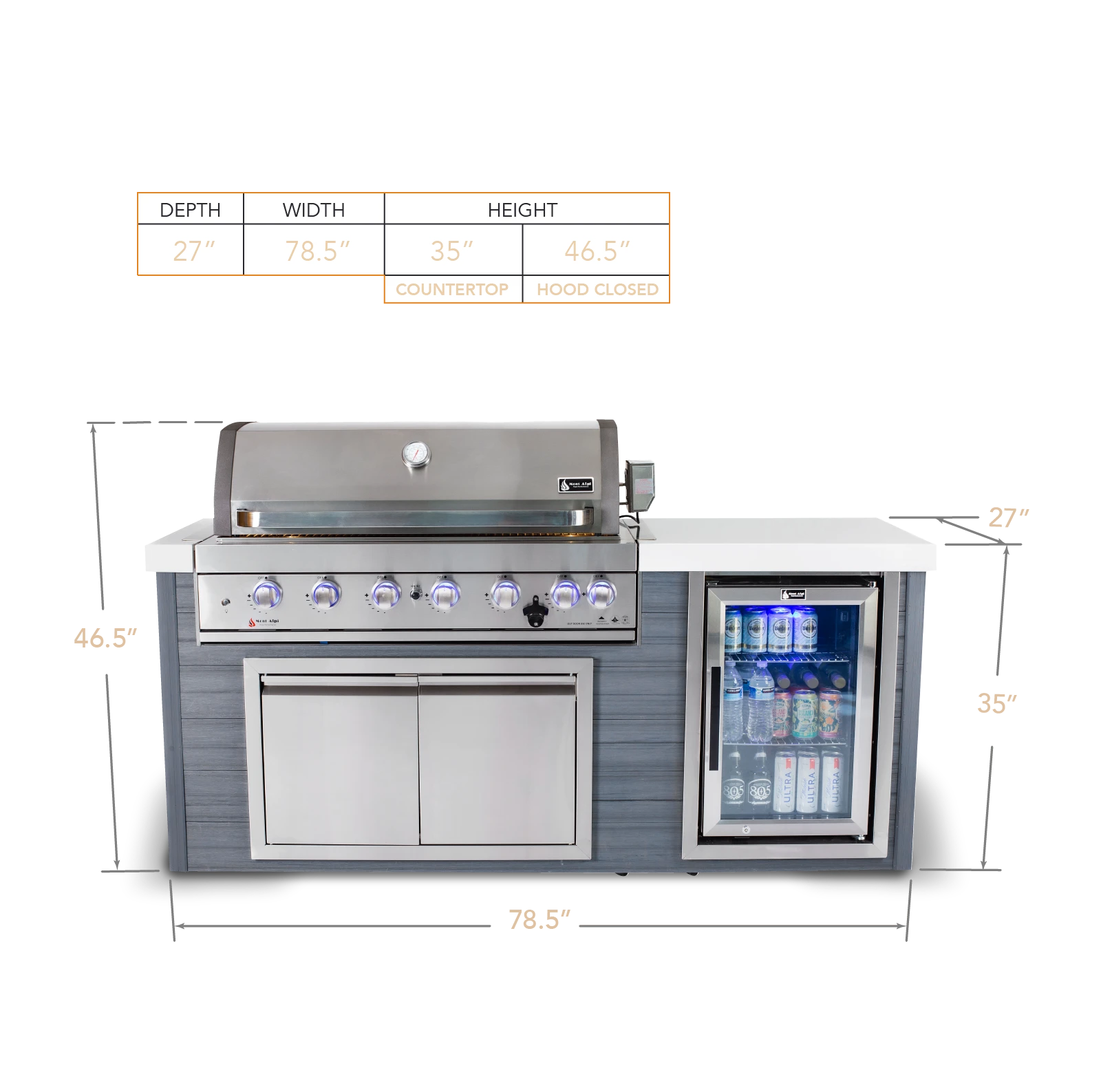 6-burner Artwood Island In Stainless Steel MA805AW