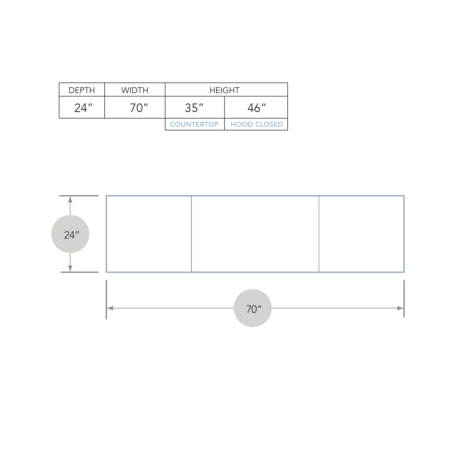 Compact Island With Refrigerator MA957FC