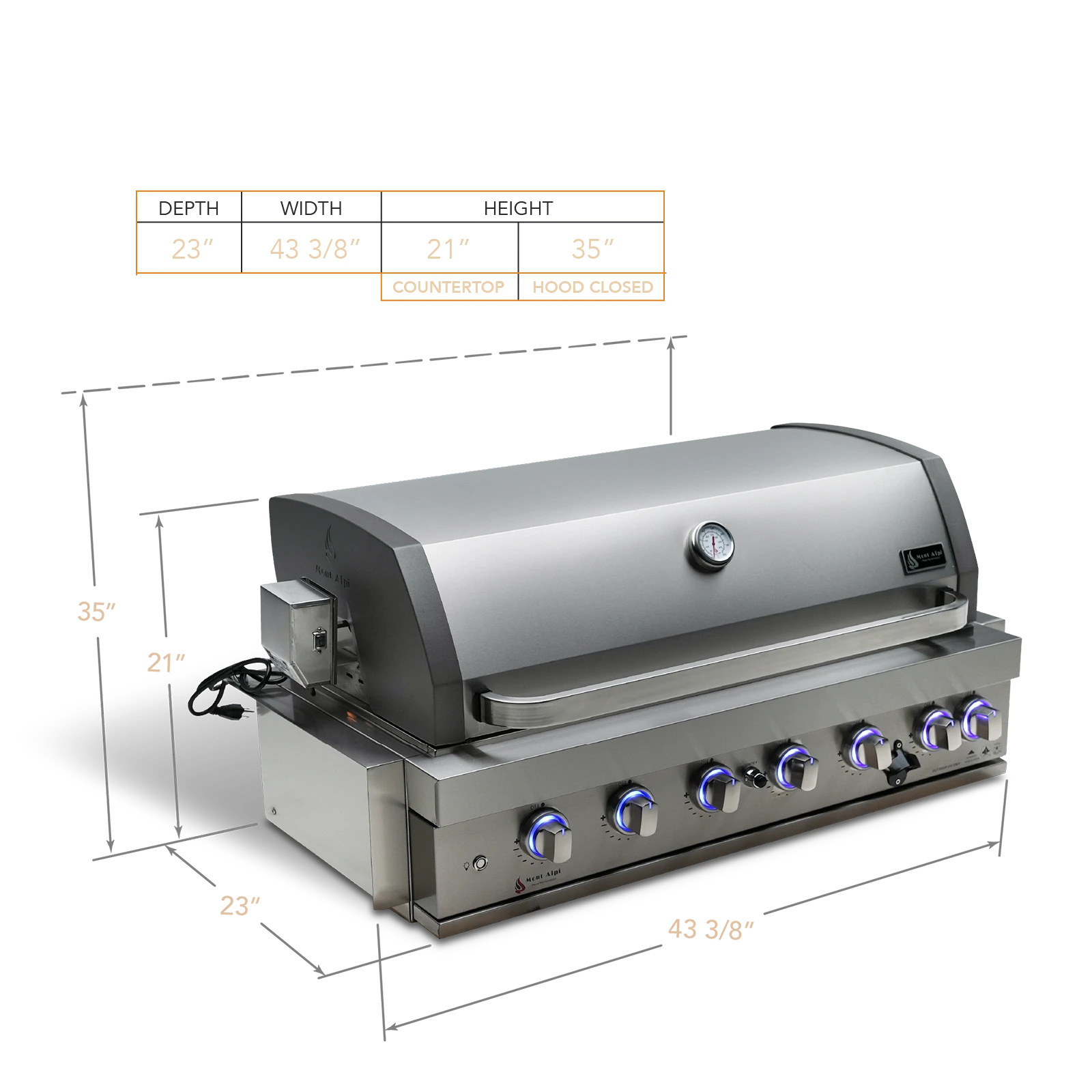 44" Built-in Grill MABI805