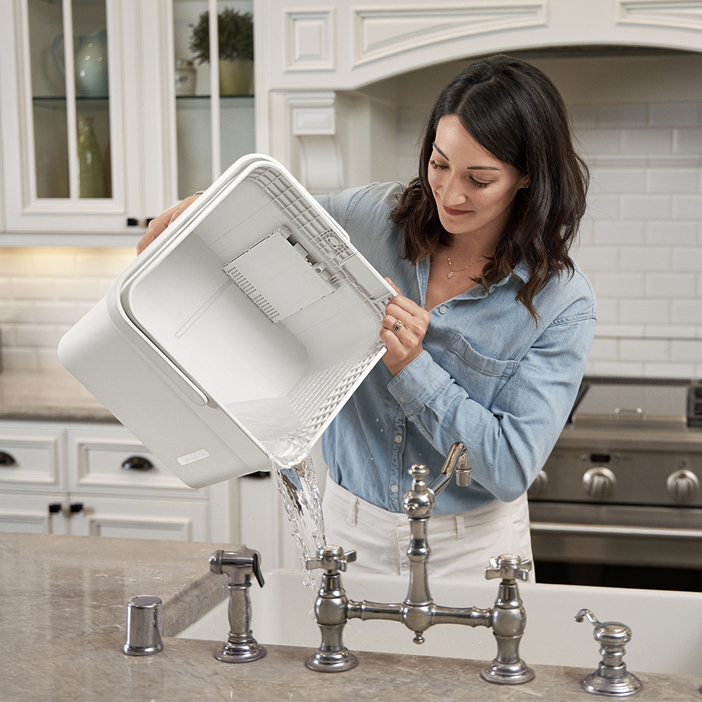 50 pt. Cube Dehumidifier with Built-in Pump for spaces up to 4,500 sq. ft. MAD50PS1QWT