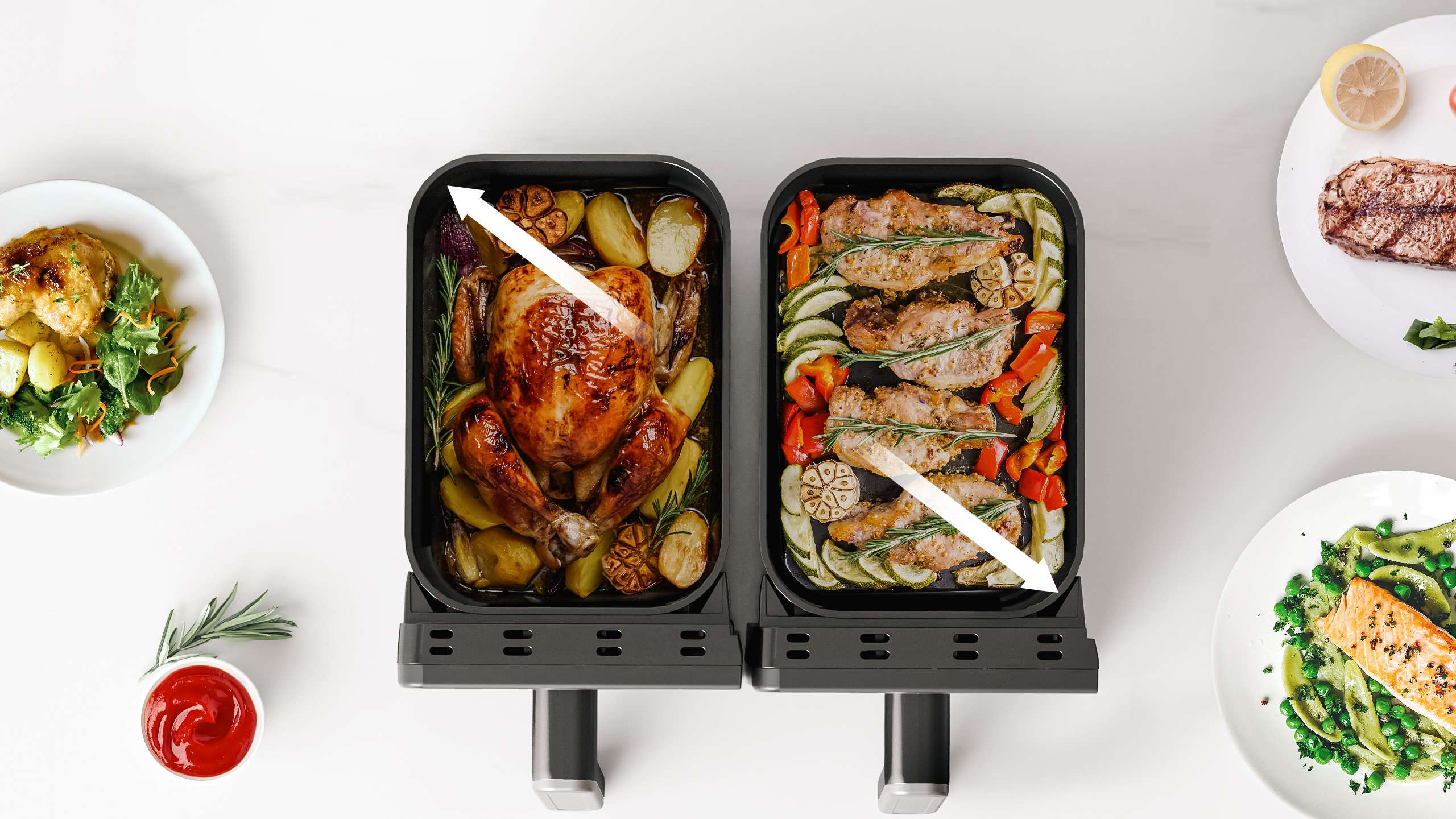 8.4 qt. 9-in-1 Dual-Zone Air Fryer Oven MAD861D8ADKL