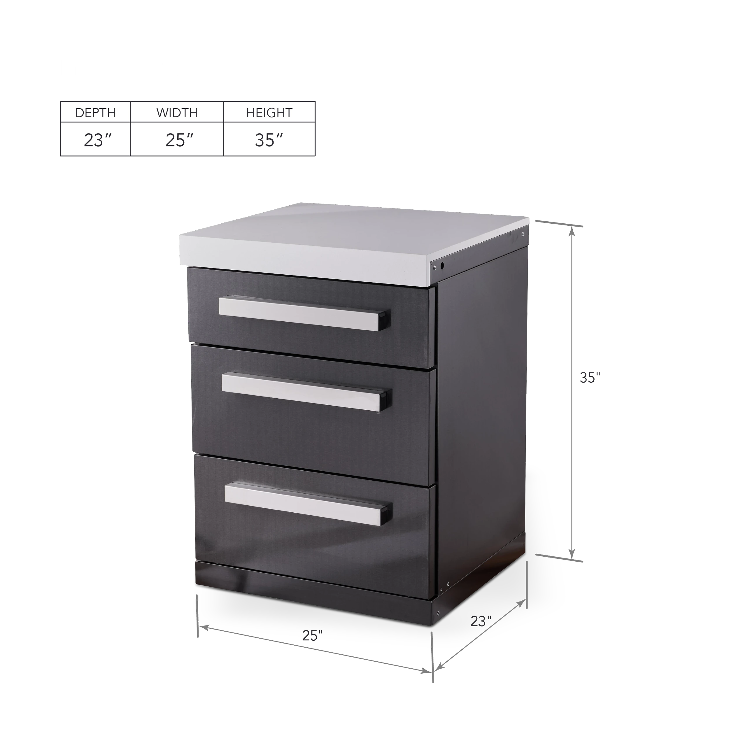 Black Series Extra Drawer Slides Cabinet Module MADRWBSS