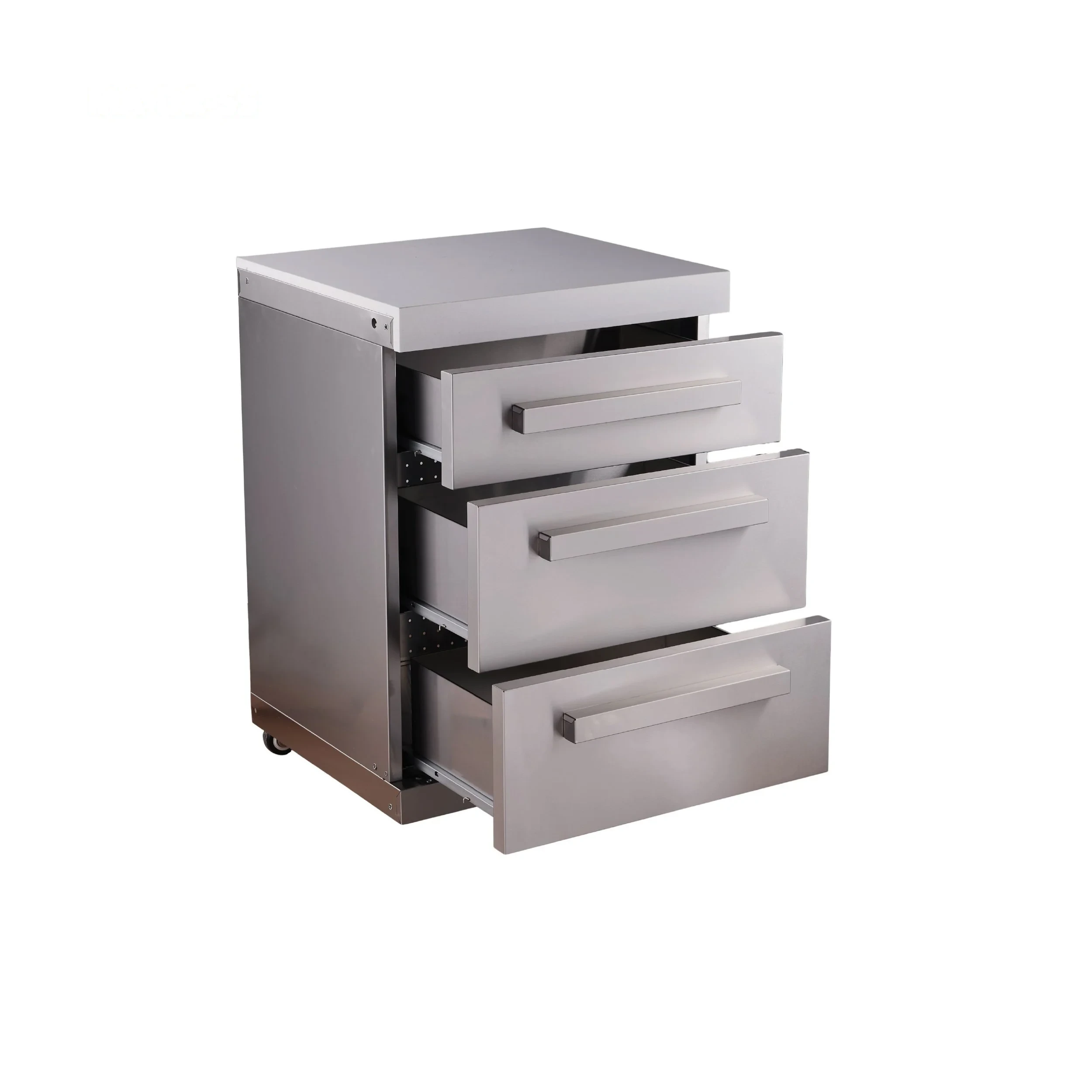 Extra Drawers Cabinet Module In Stainless Steel For Deluxe And Original Series Outdoor Kitchens MADRWSS