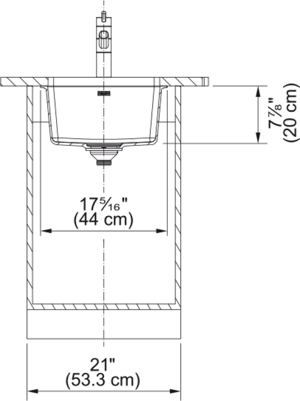 Maris Dual Mount Sink view 3