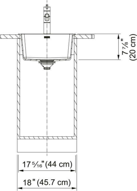Maris Dual Mount Sink view 4