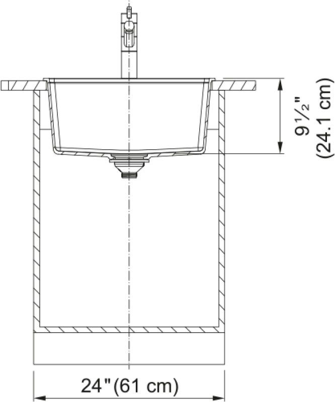 Maris Dual Mount Sink view 3