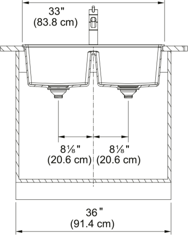 Maris Dual Mount Sink view 3