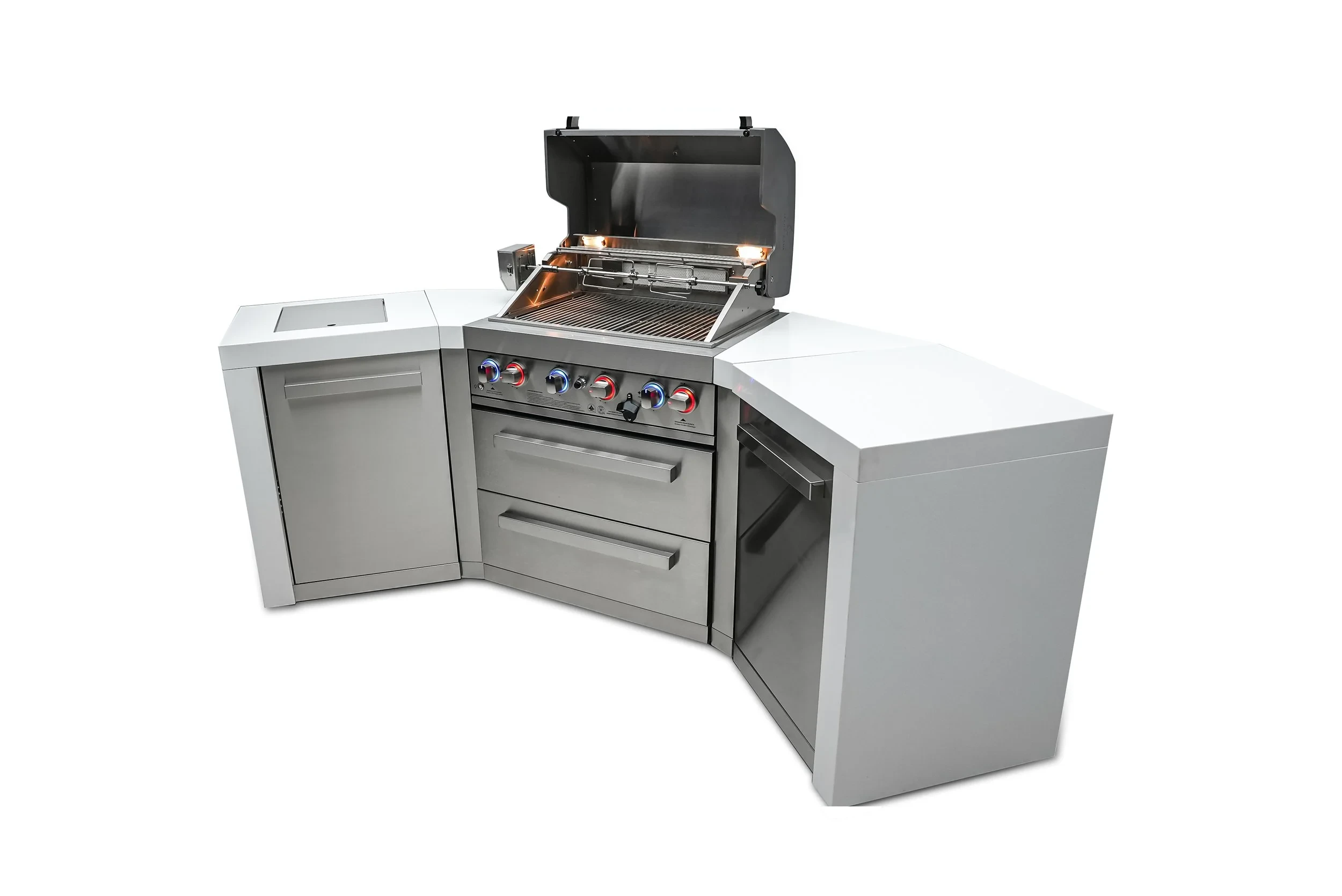 4-burner Deluxe Island With 45-degree Corners MAI400D45