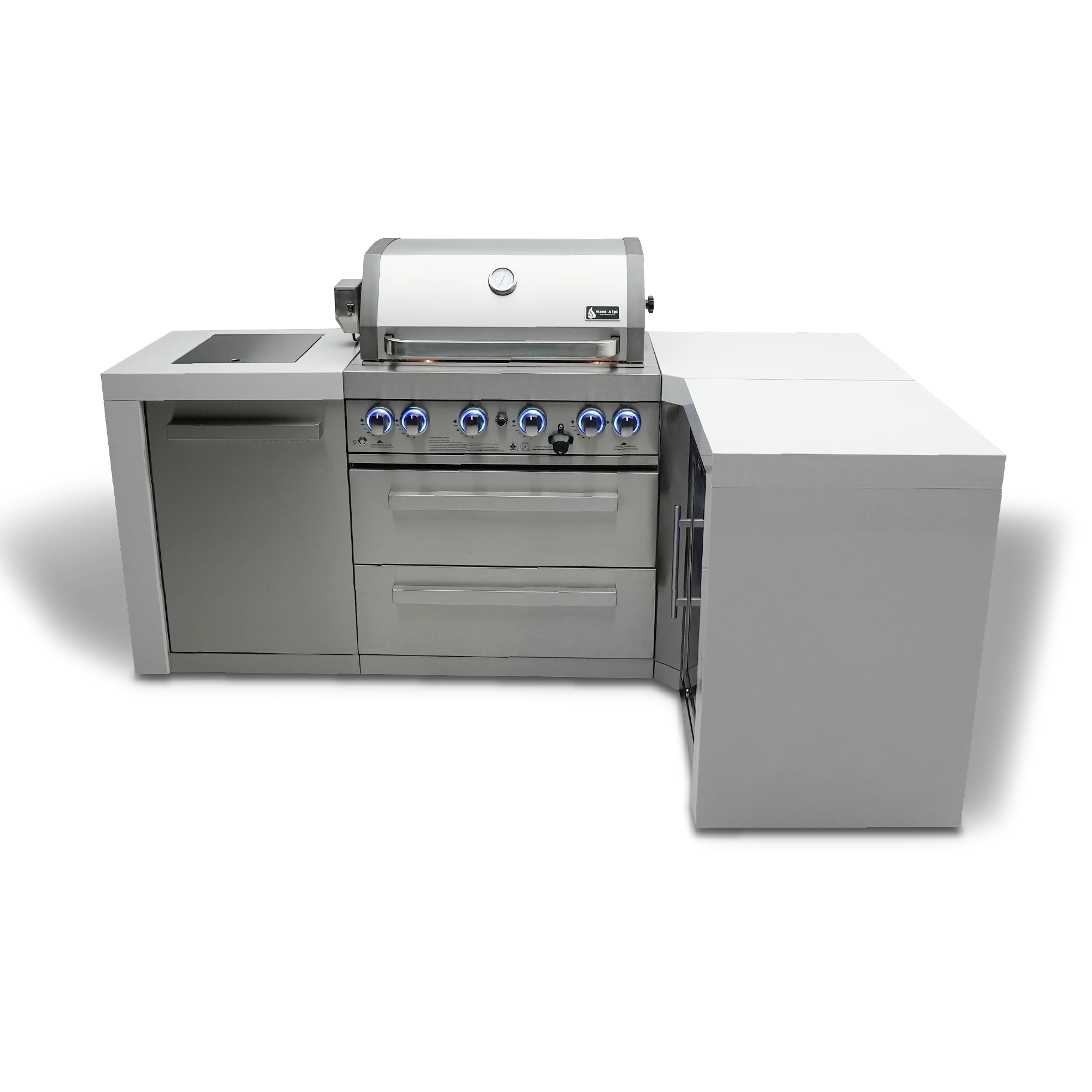 4-burner Deluxe Island With A 90-degree Corner MAI400D90
