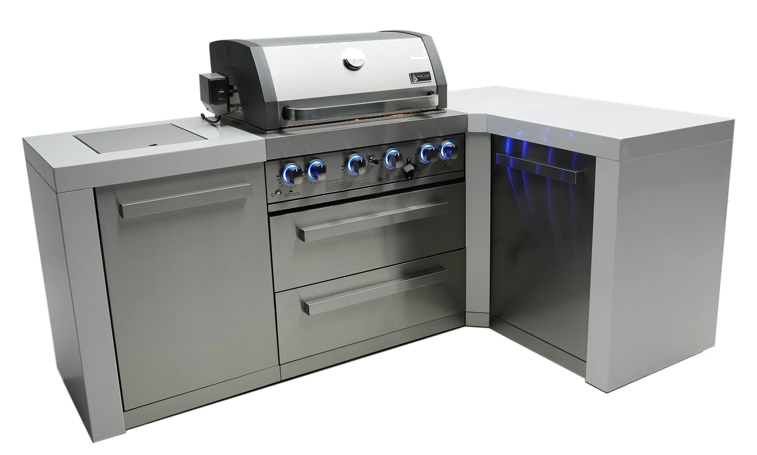 4-burner Deluxe Island With A 90-degree Corner MAI400D90