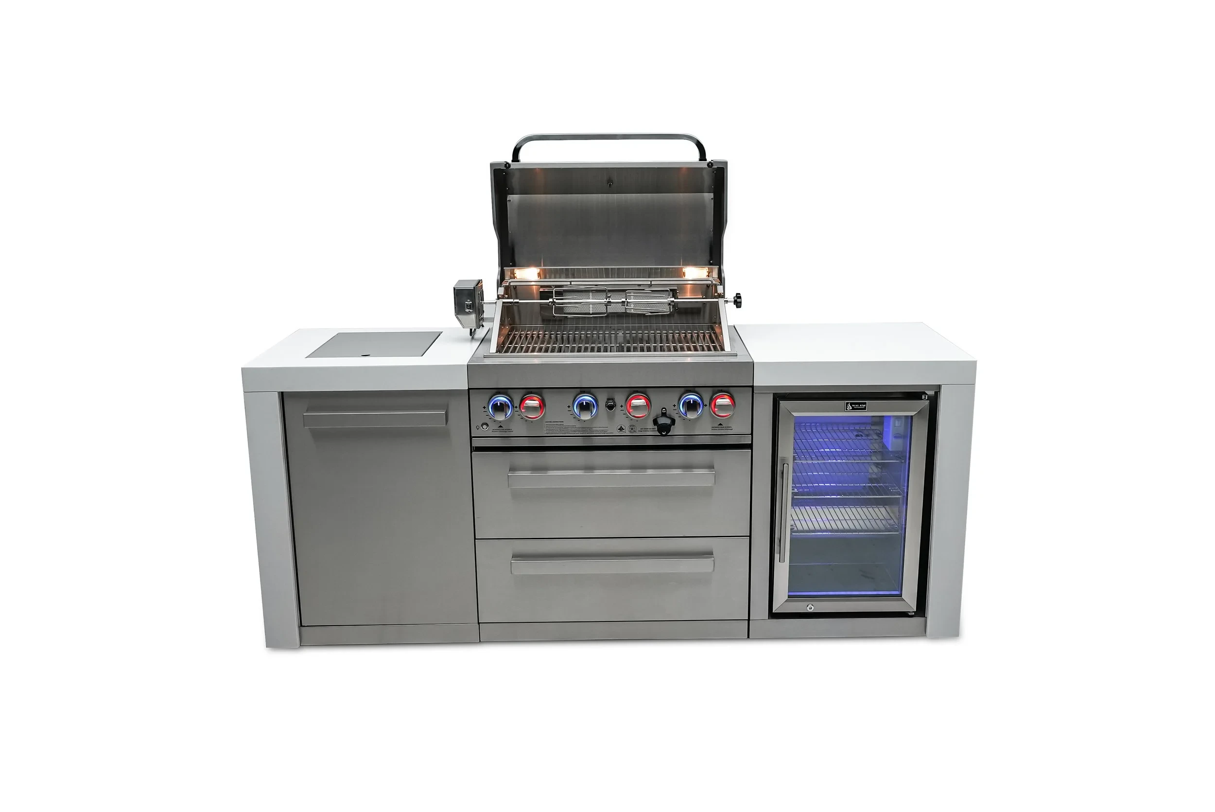 4-burner Deluxe Island With A Fridge Cabinet MAI400DFC