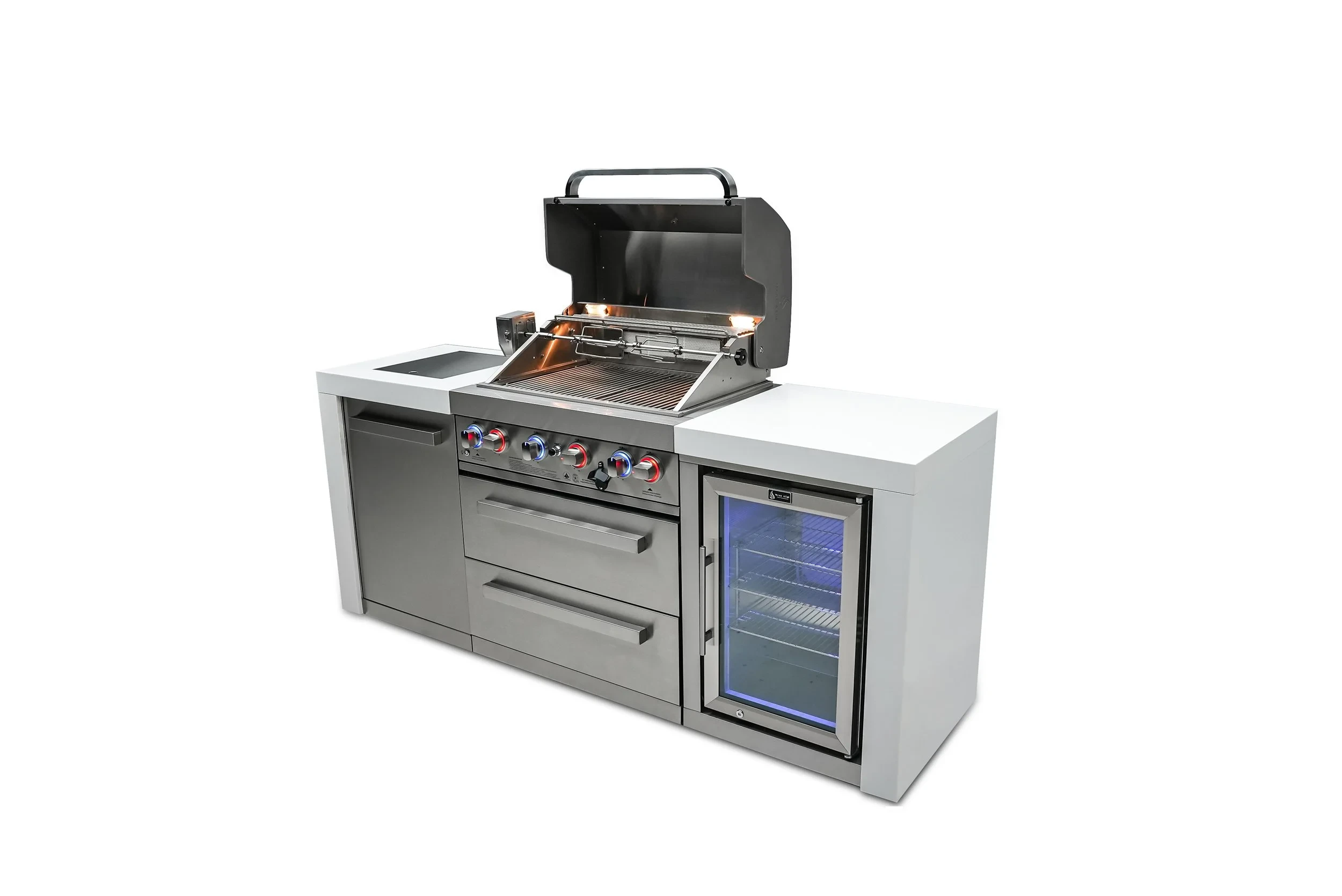 4-burner Deluxe Island With A Fridge Cabinet MAI400DFC