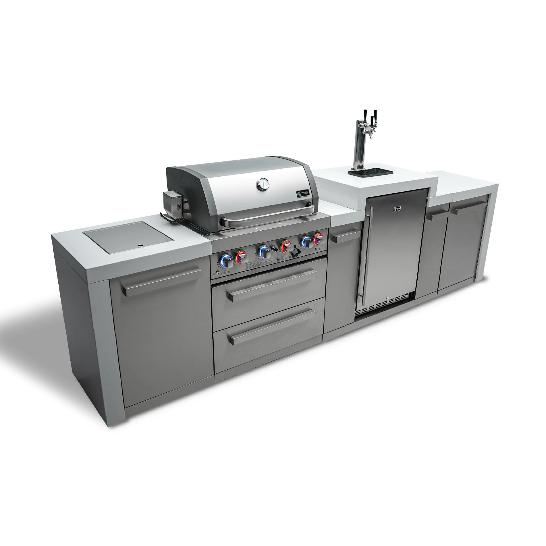 4-burner Deluxe Island With A Kegerator MAI400DKEG
