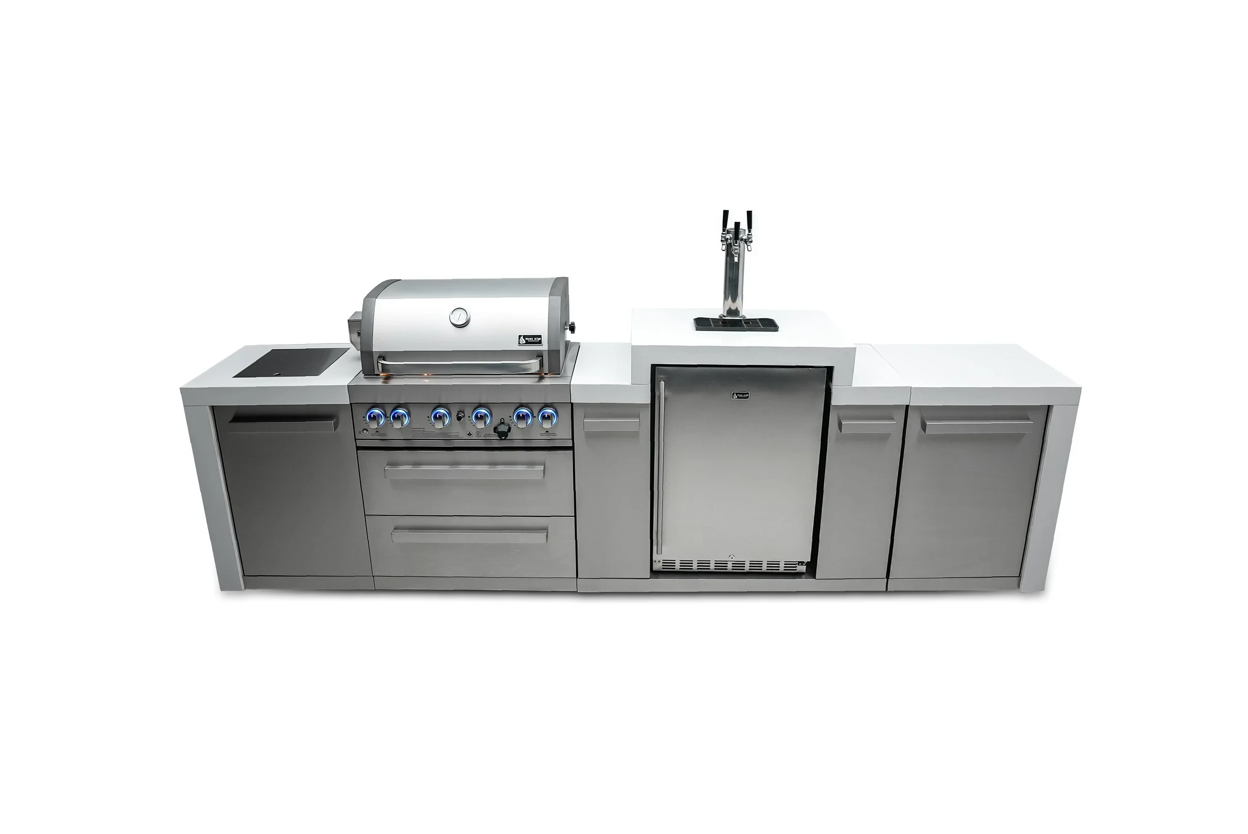 4-burner Deluxe Island With A Kegerator MAI400DKEG