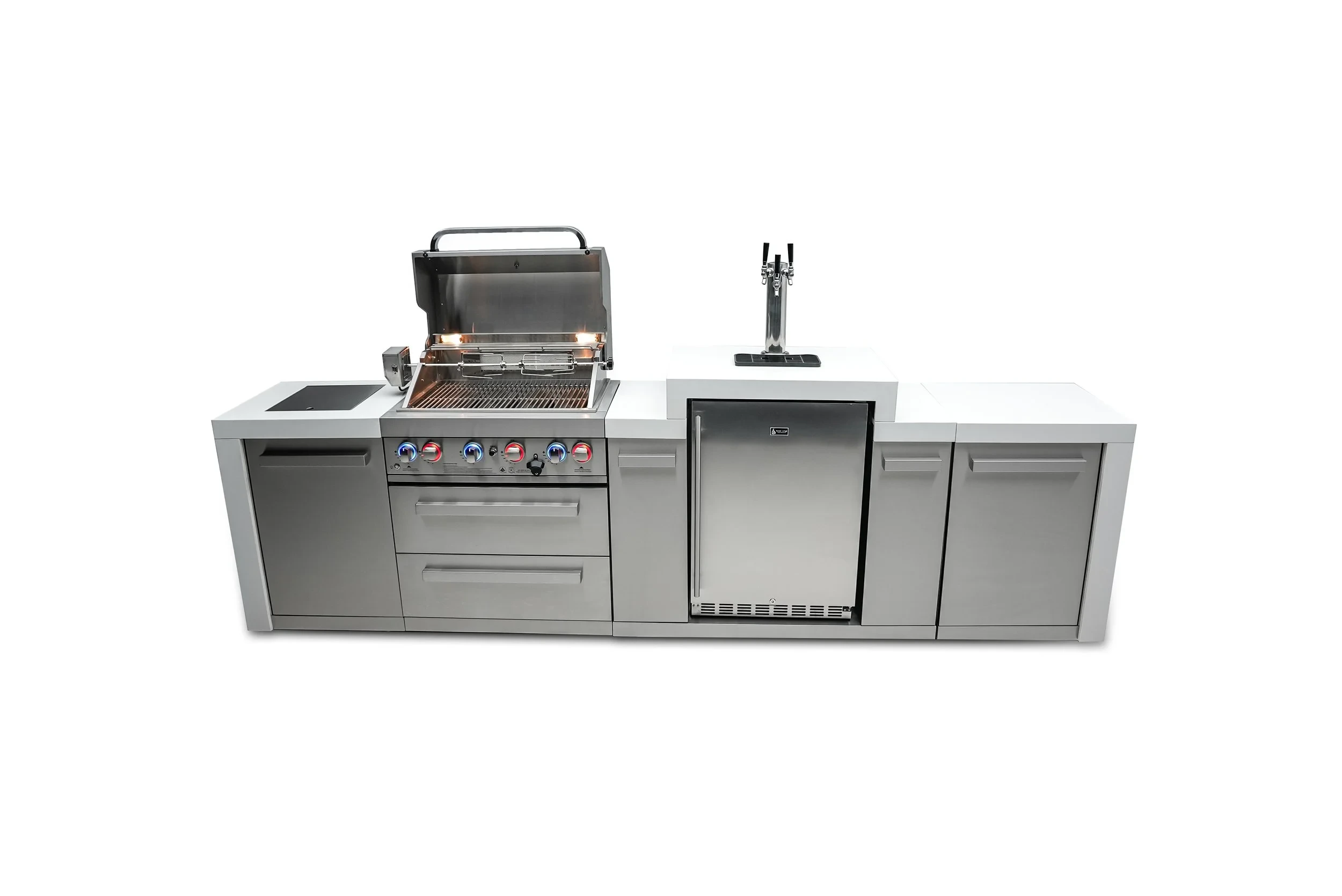 4-burner Deluxe Island With A Kegerator MAI400DKEG