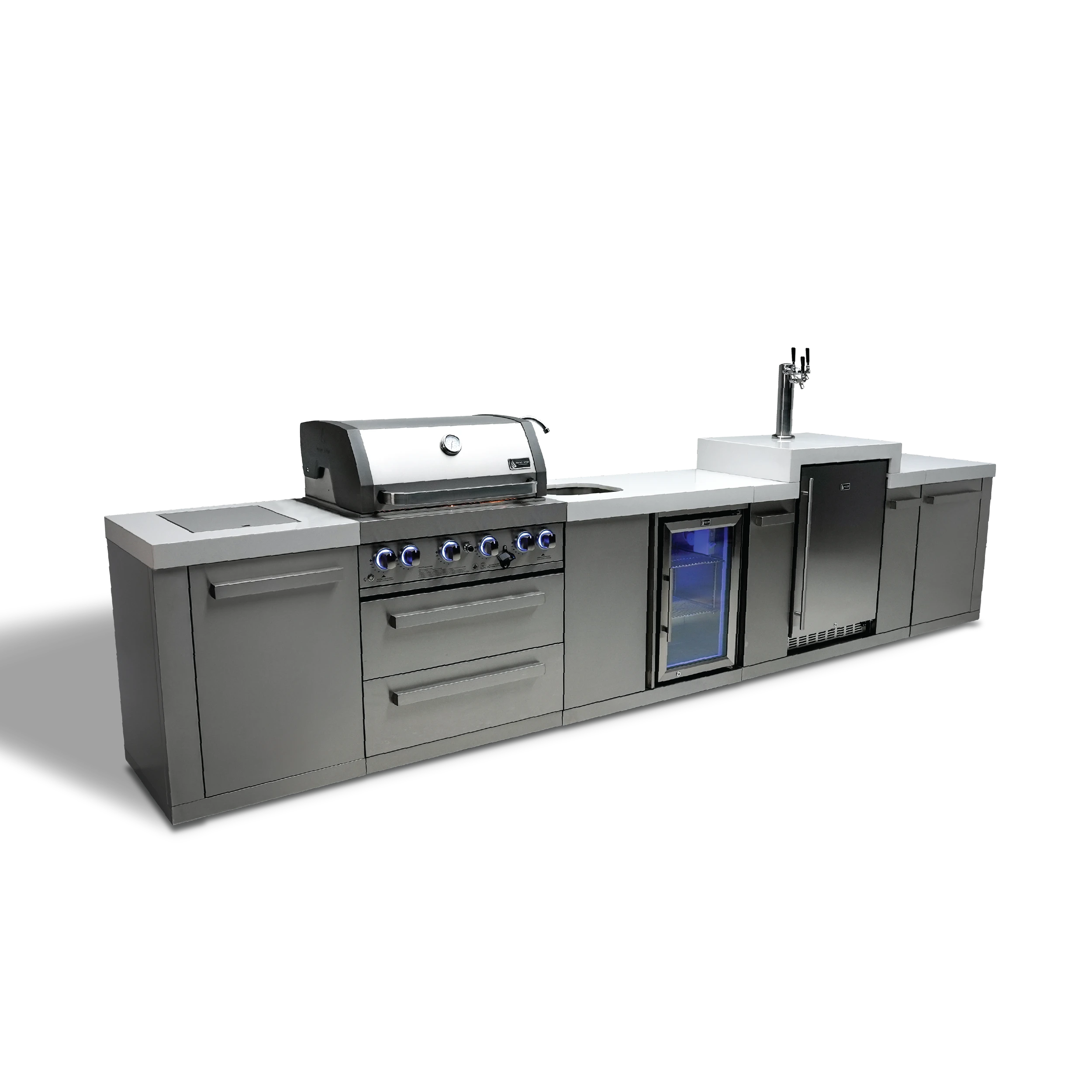 4-burner Original Series Island With Kegerator & Beverage Center MAI400KEGBEV