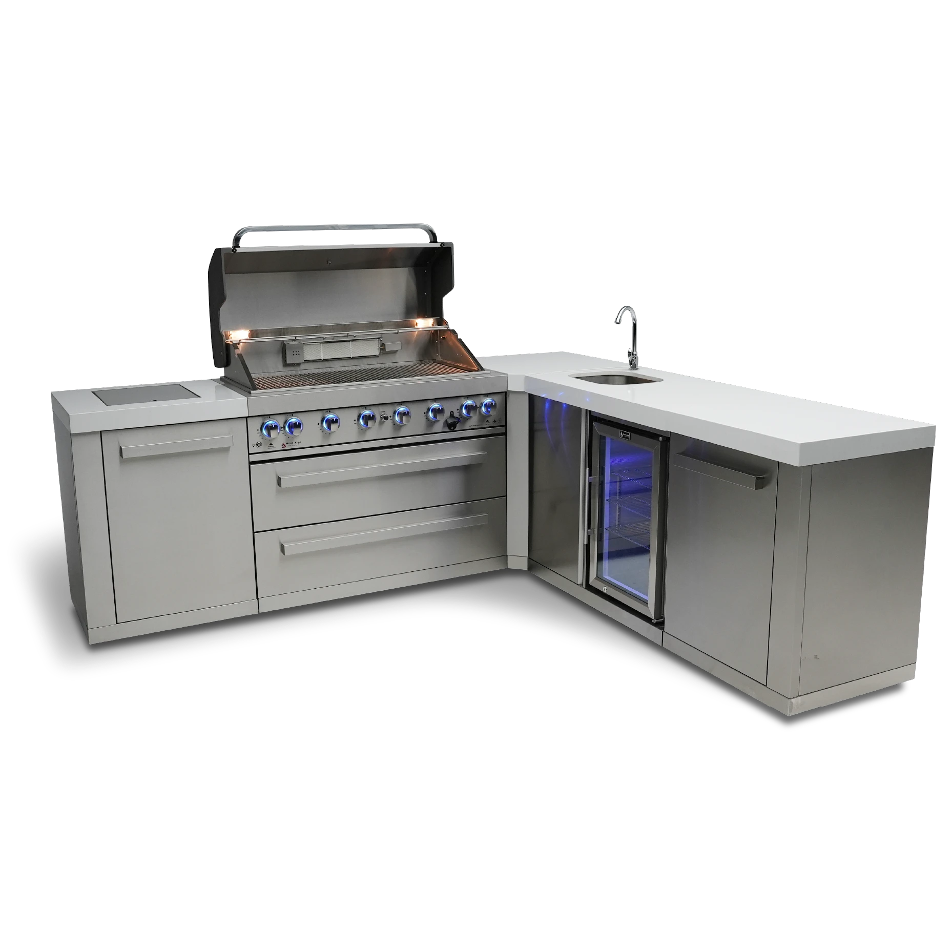 6-burner Island With A 90-degree Corner And Beverage Center MAI80590BEV