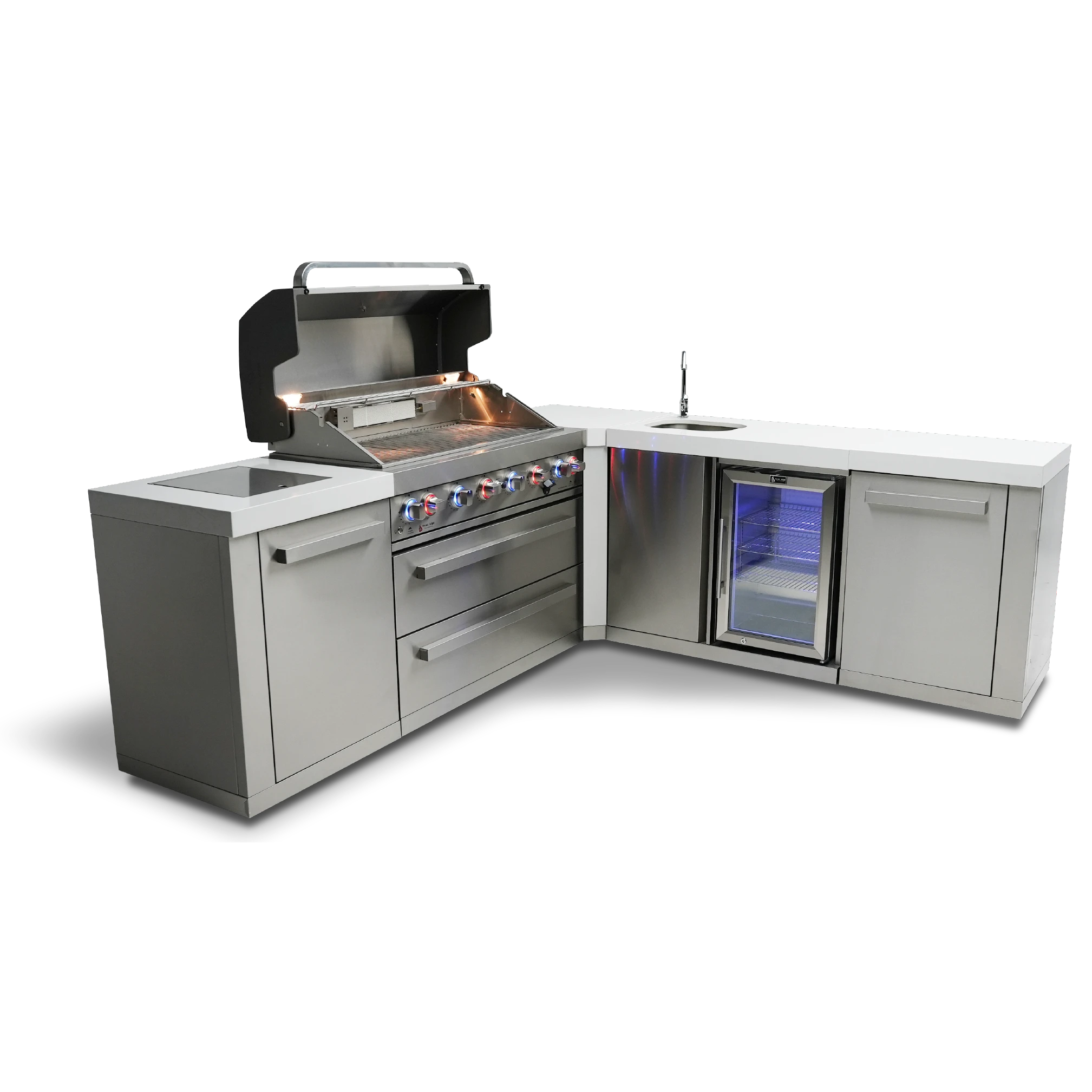 6-burner Island With A 90-degree Corner And Beverage Center MAI80590BEV