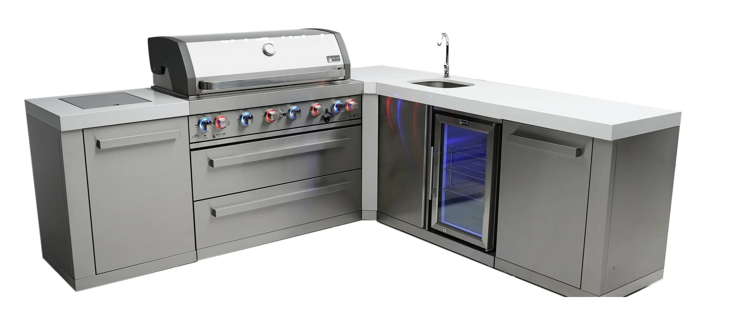 6-burner Island With A 90-degree Corner And Beverage Center MAI80590BEV