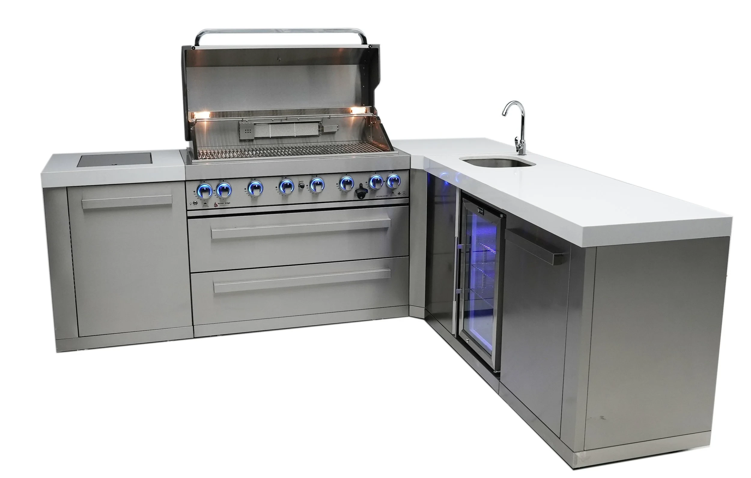 6-burner Island With A 90-degree Corner And Beverage Center MAI80590BEV