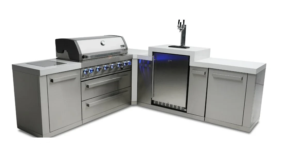 6-burner Island With A 90-degree Corner And Kegerator MAI80590KEG