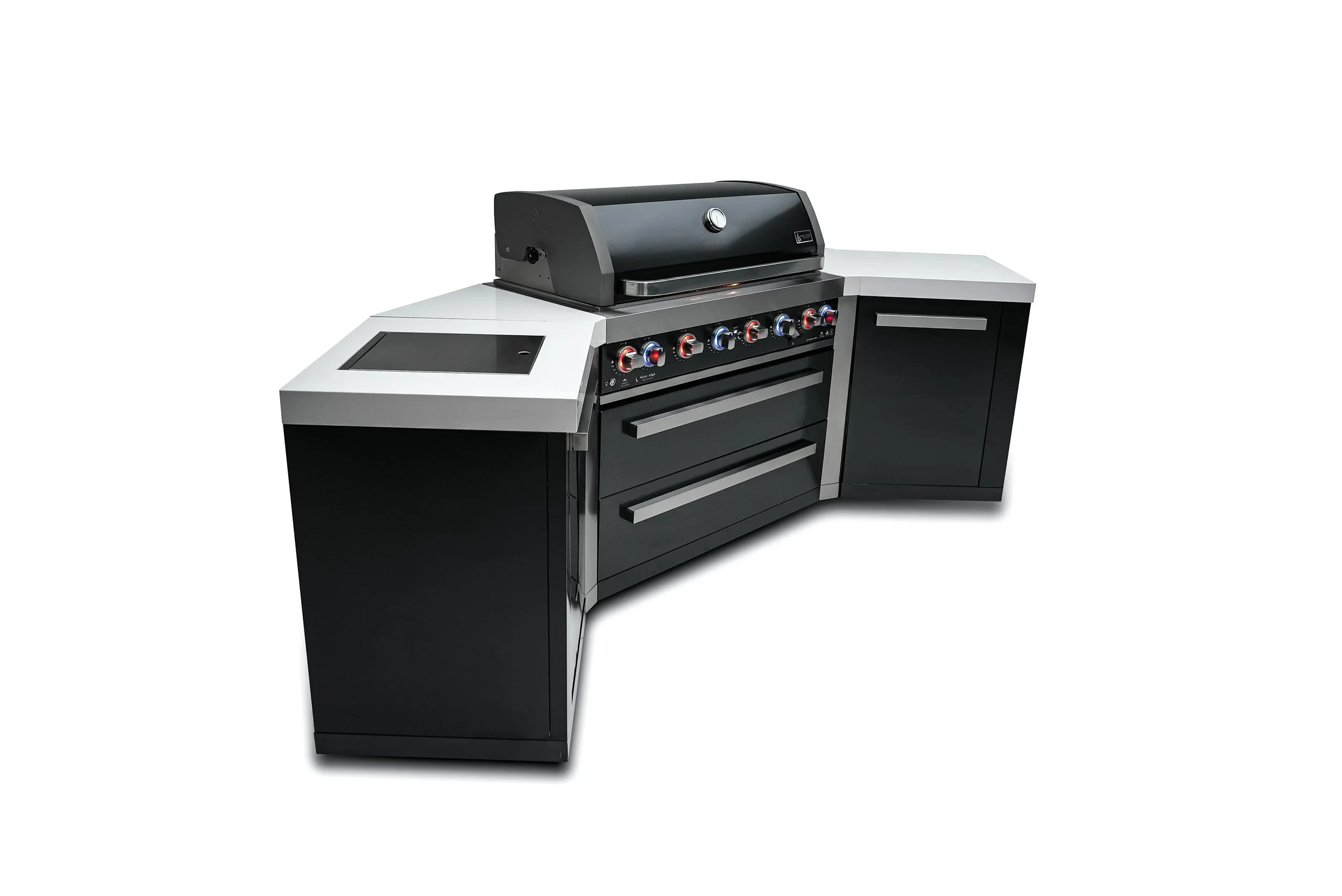 805 Black Stainless Steel Island With 45-degree Corners MAI805BSS45