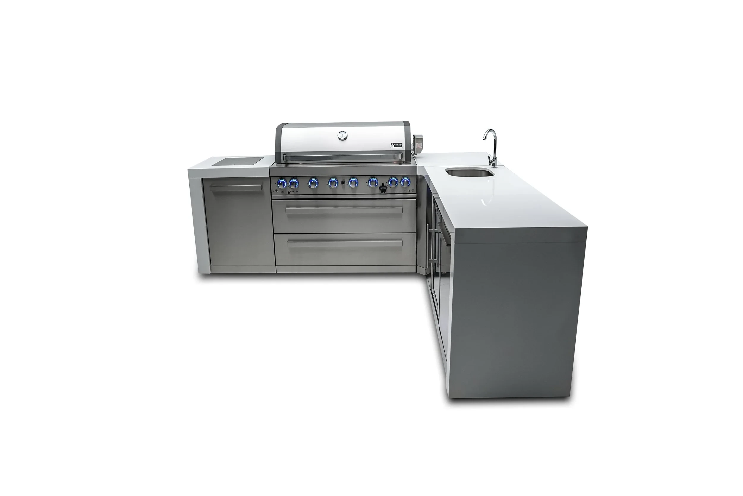 6-burner Deluxe Island Featuring A 90-degree Corner And Beverage Center MAI805D90BEV