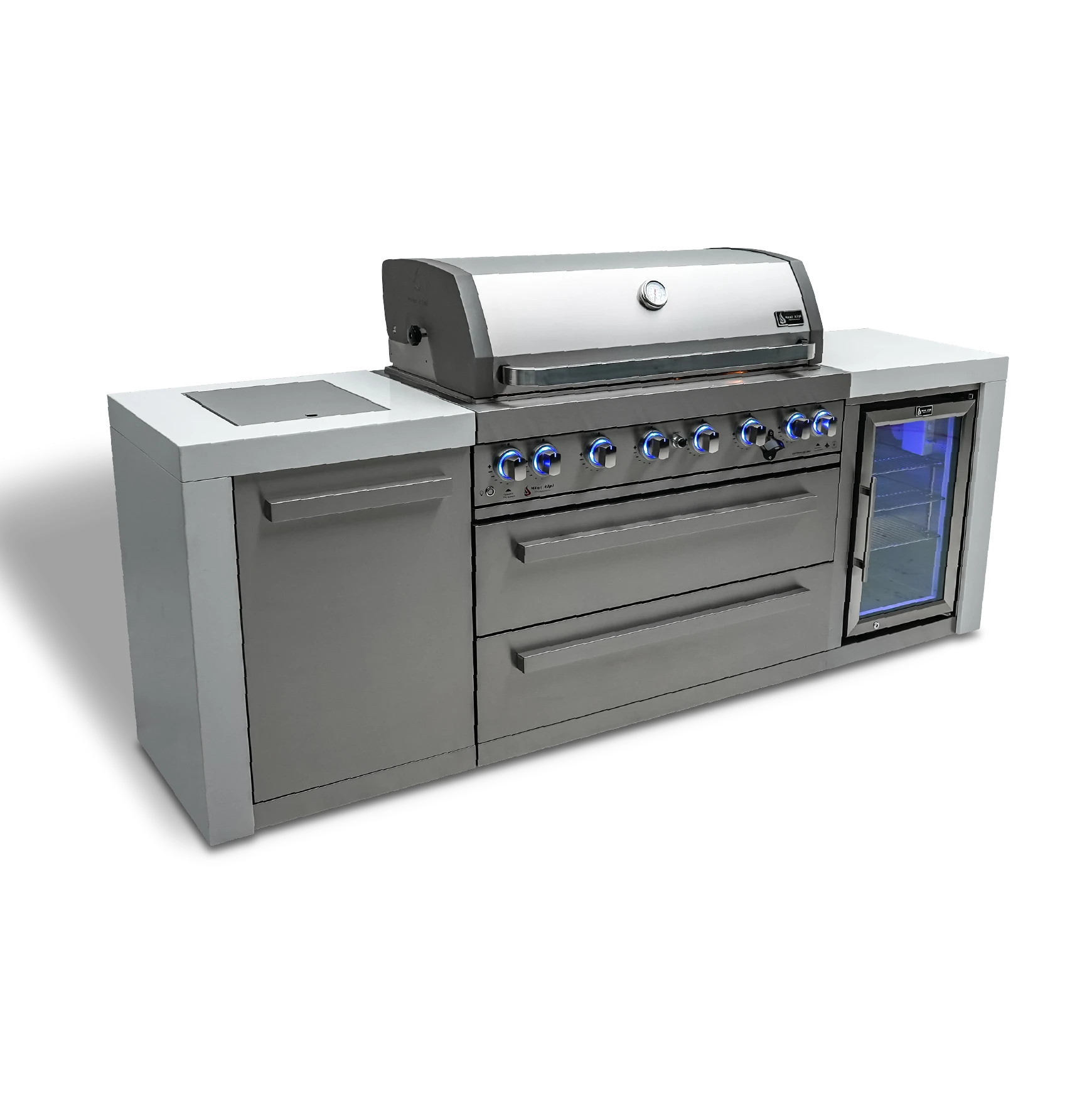 6-burner Deluxe Island With A Fridge Cabinet MAI805DFC