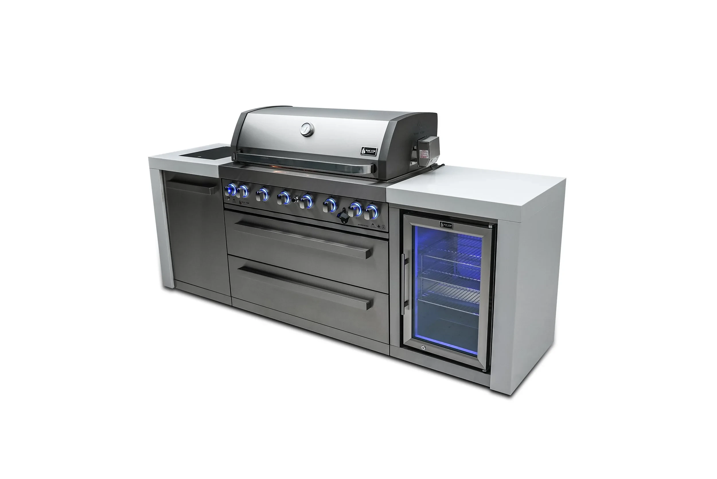 6-burner Deluxe Island With A Fridge Cabinet MAI805DFC