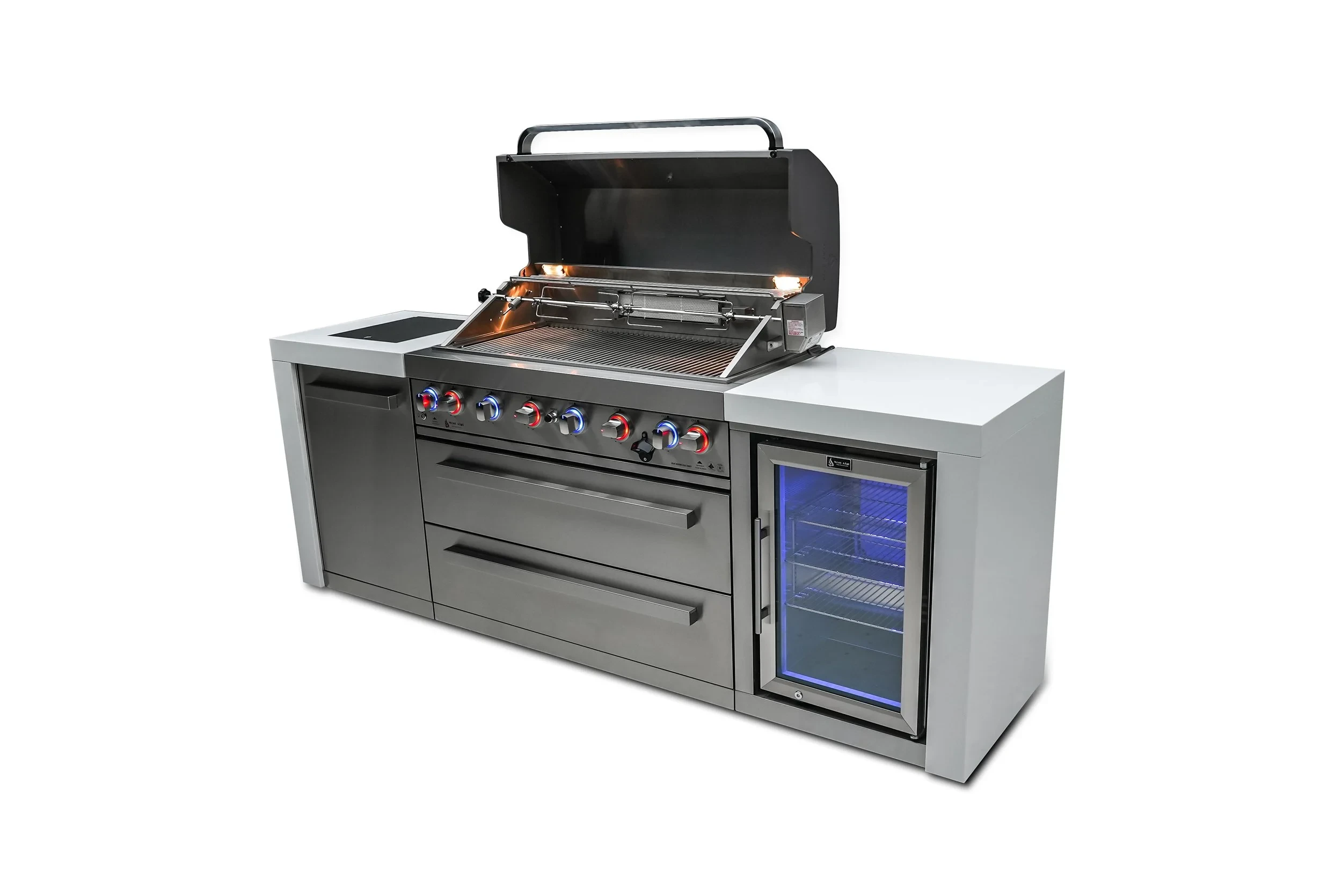 6-burner Deluxe Island With A Fridge Cabinet MAI805DFC
