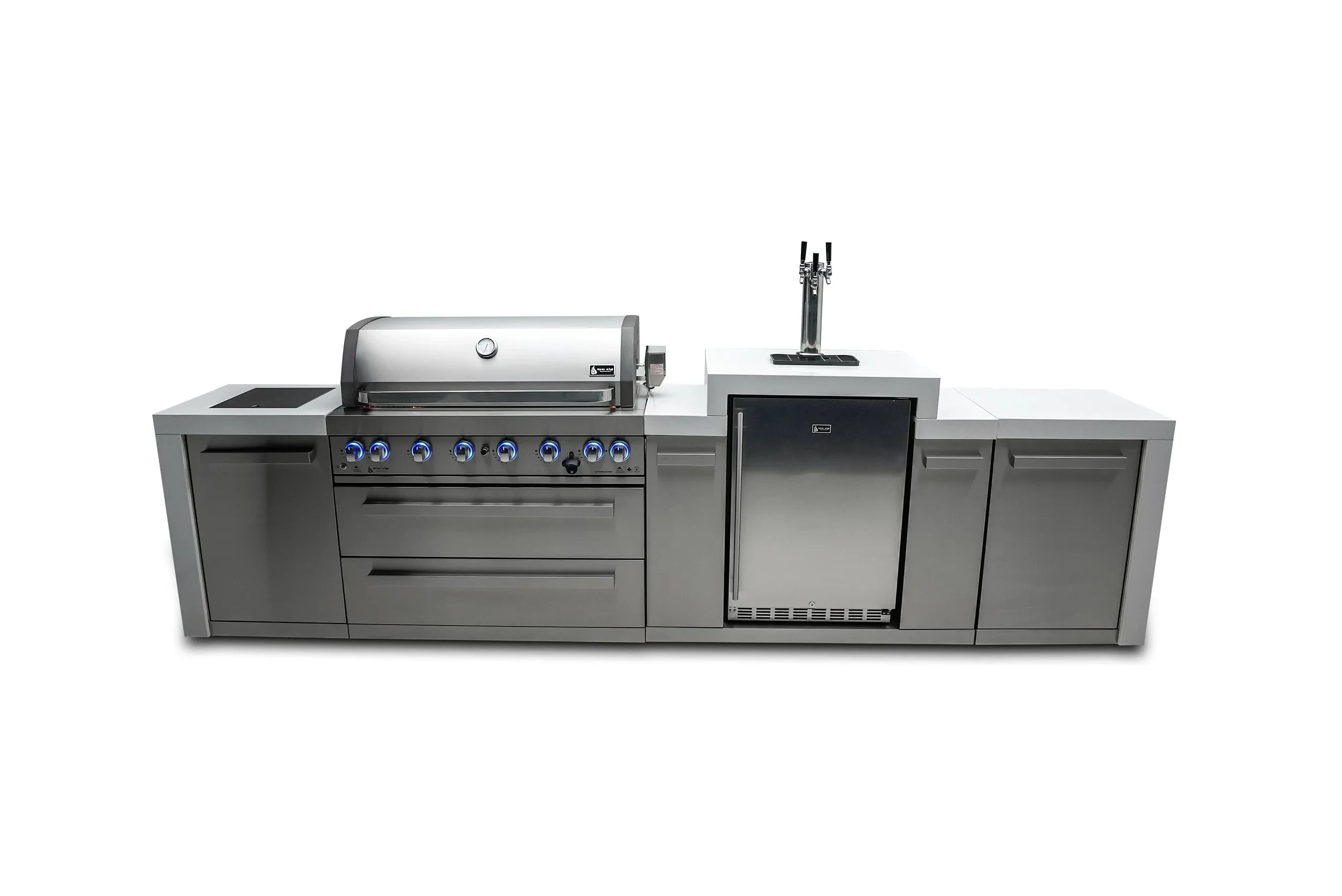 6-burner Deluxe Island With A Kegerator MAI805DKEG