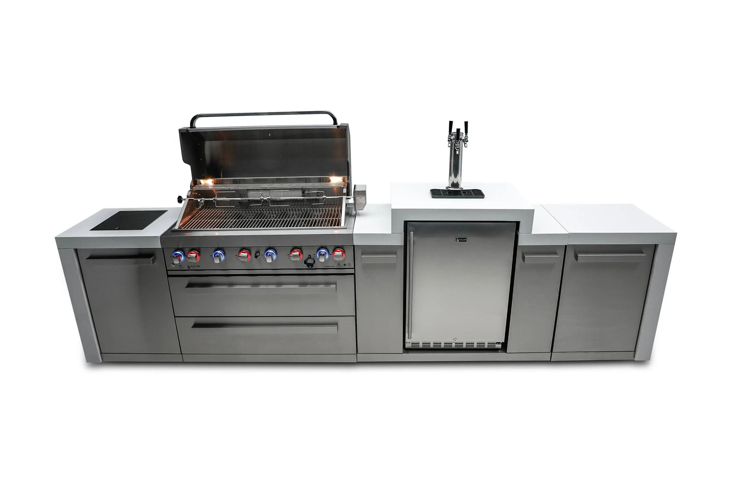 6-burner Deluxe Island With A Kegerator MAI805DKEG