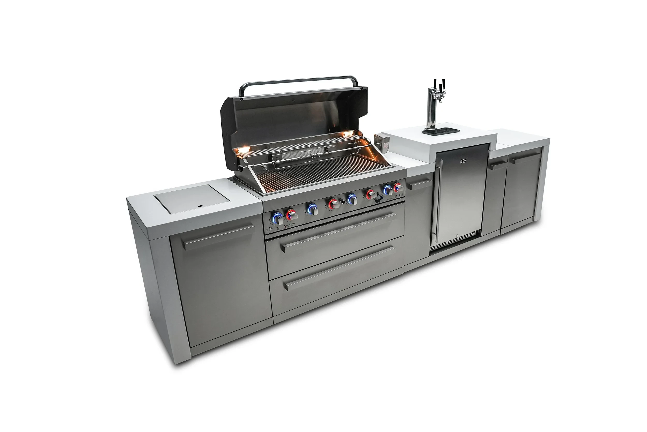 6-burner Deluxe Island With A Kegerator MAI805DKEG