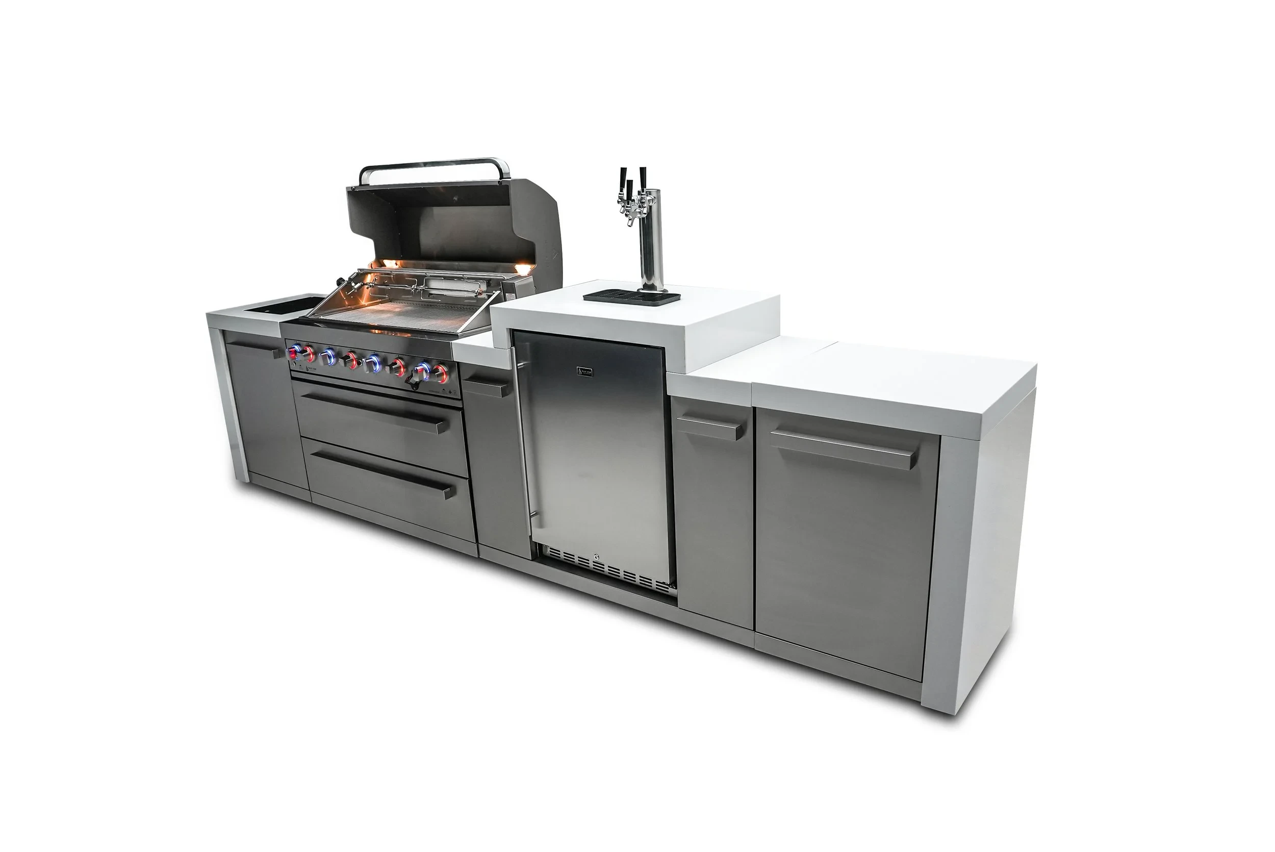 6-burner Deluxe Island With A Kegerator MAI805DKEG