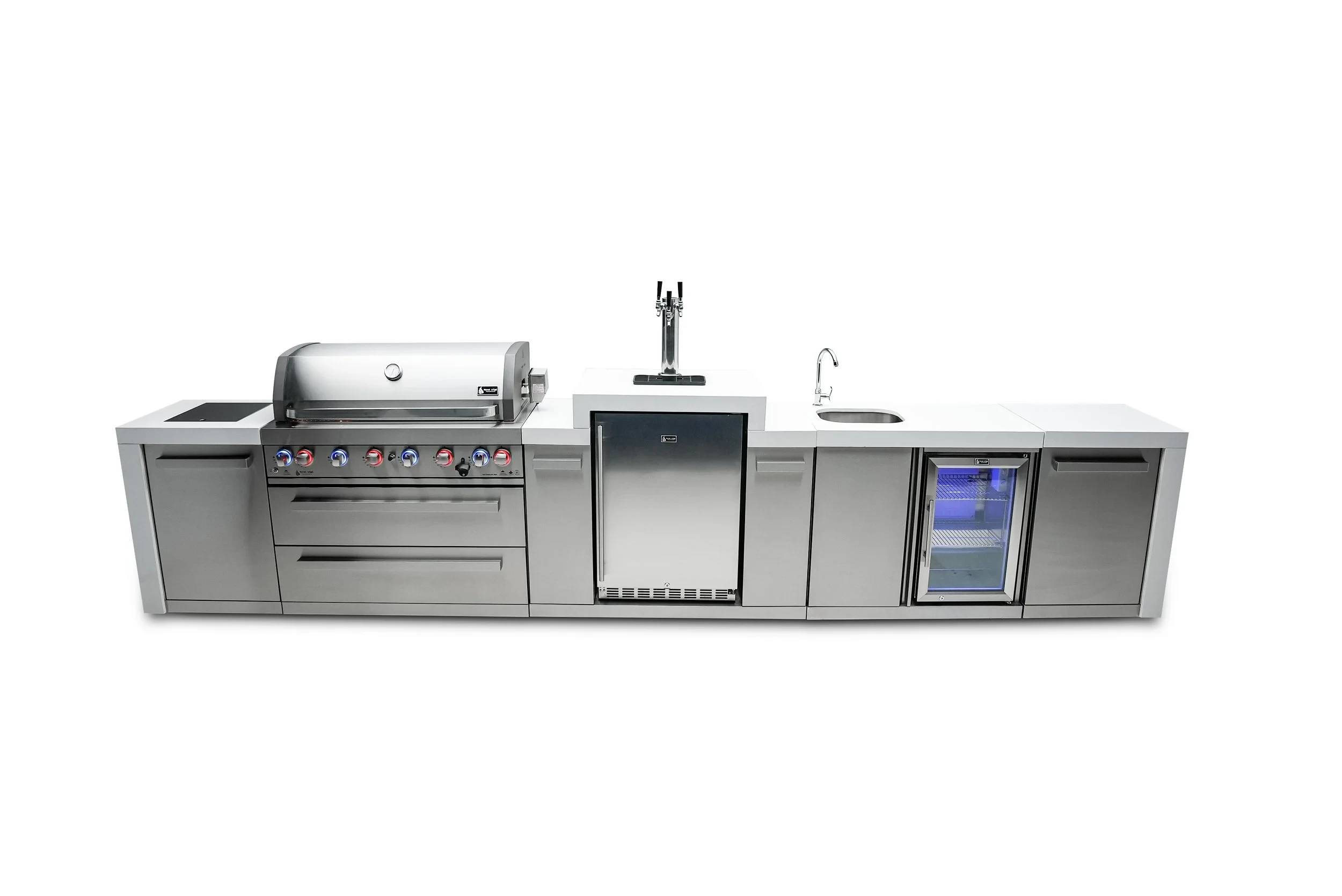 6-burner Deluxe Island With A Kegerator And A Beverage Center MAI805DKEGBEV