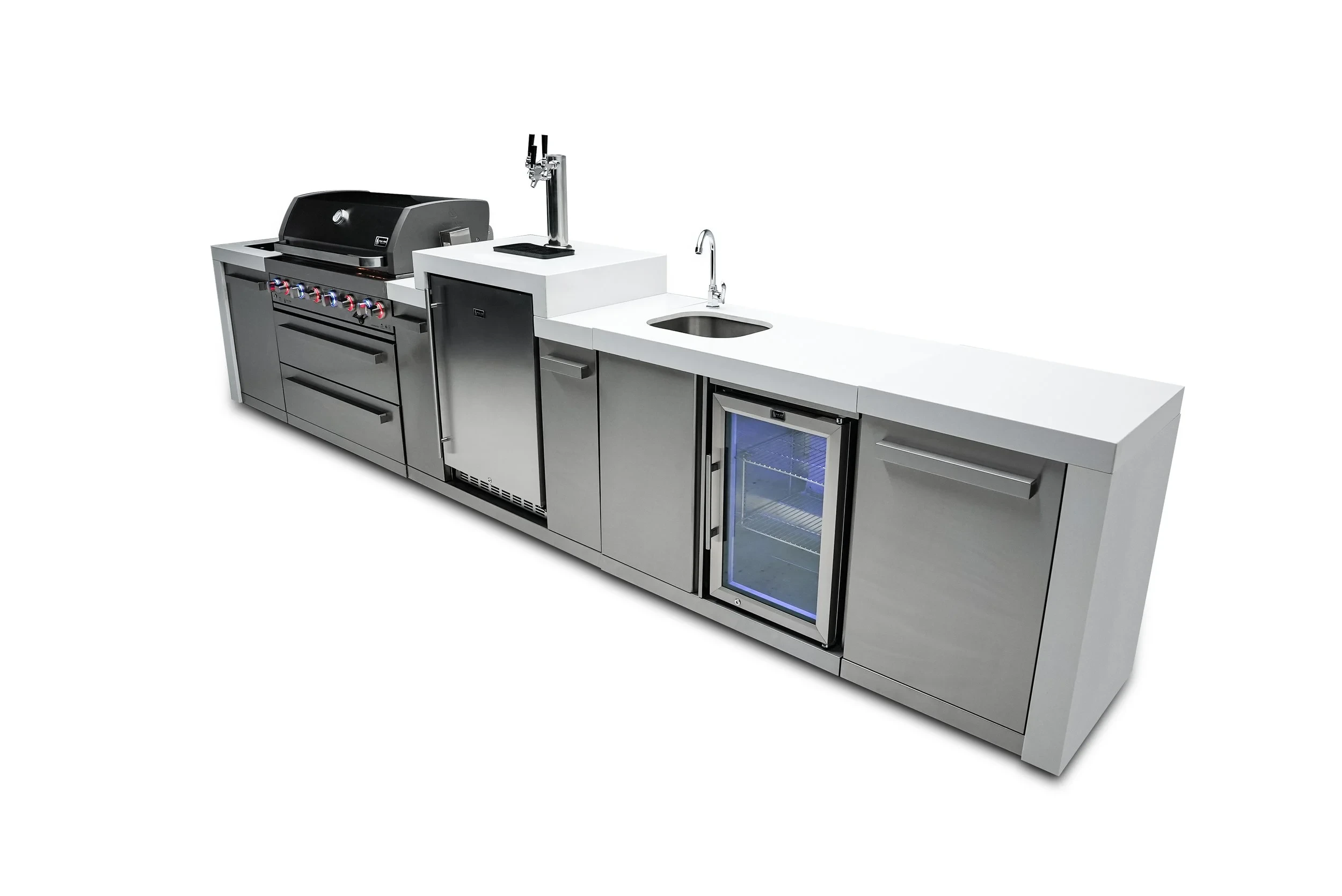 6-burner Deluxe Island With A Kegerator And A Beverage Center MAI805DKEGBEV