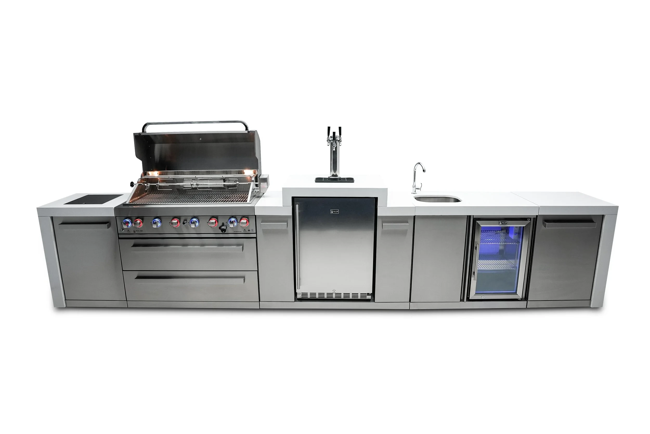 6-burner Deluxe Island With A Kegerator And A Beverage Center MAI805DKEGBEV