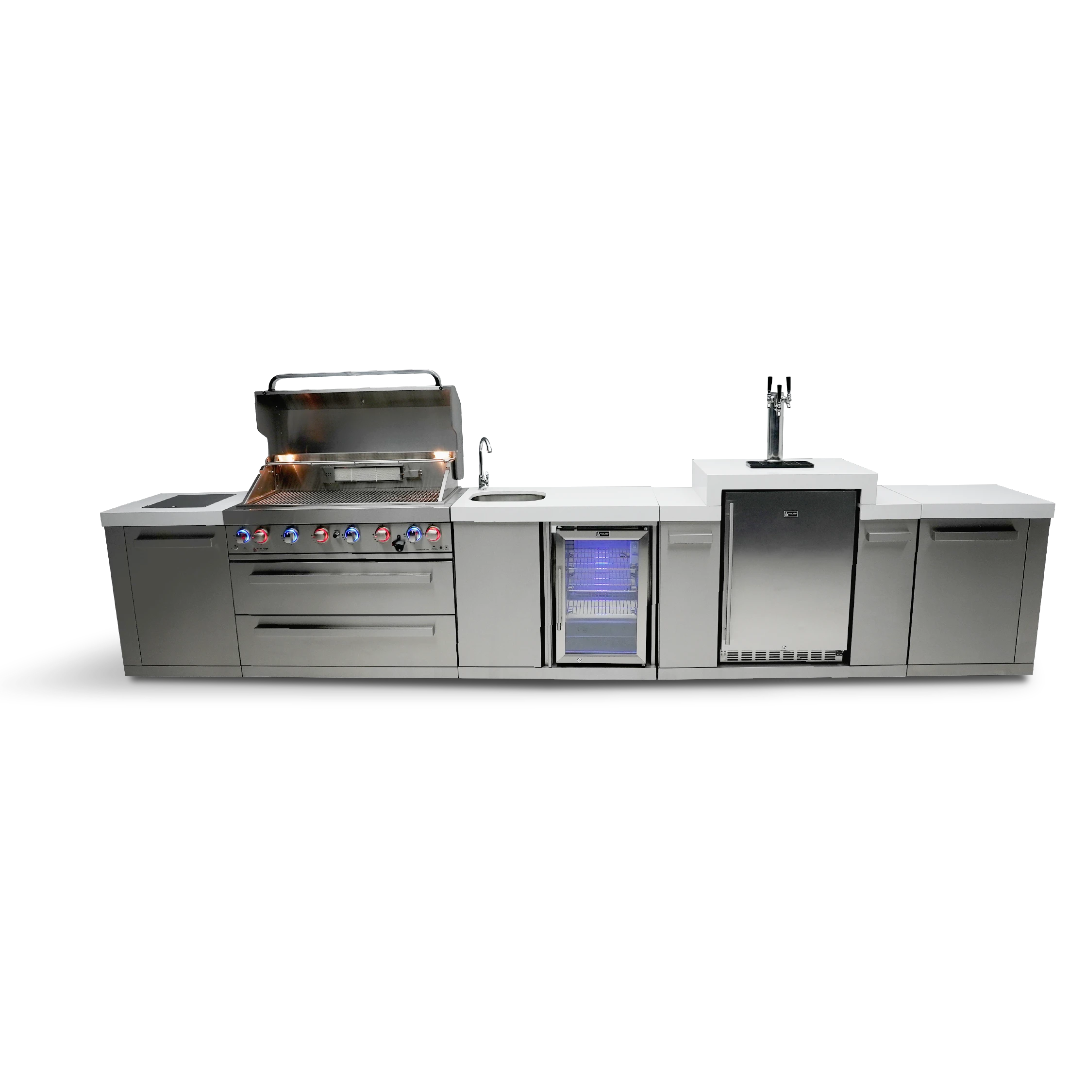 6-burner Island With A Kegerator And A Beverage Center MAI805KEGBEV