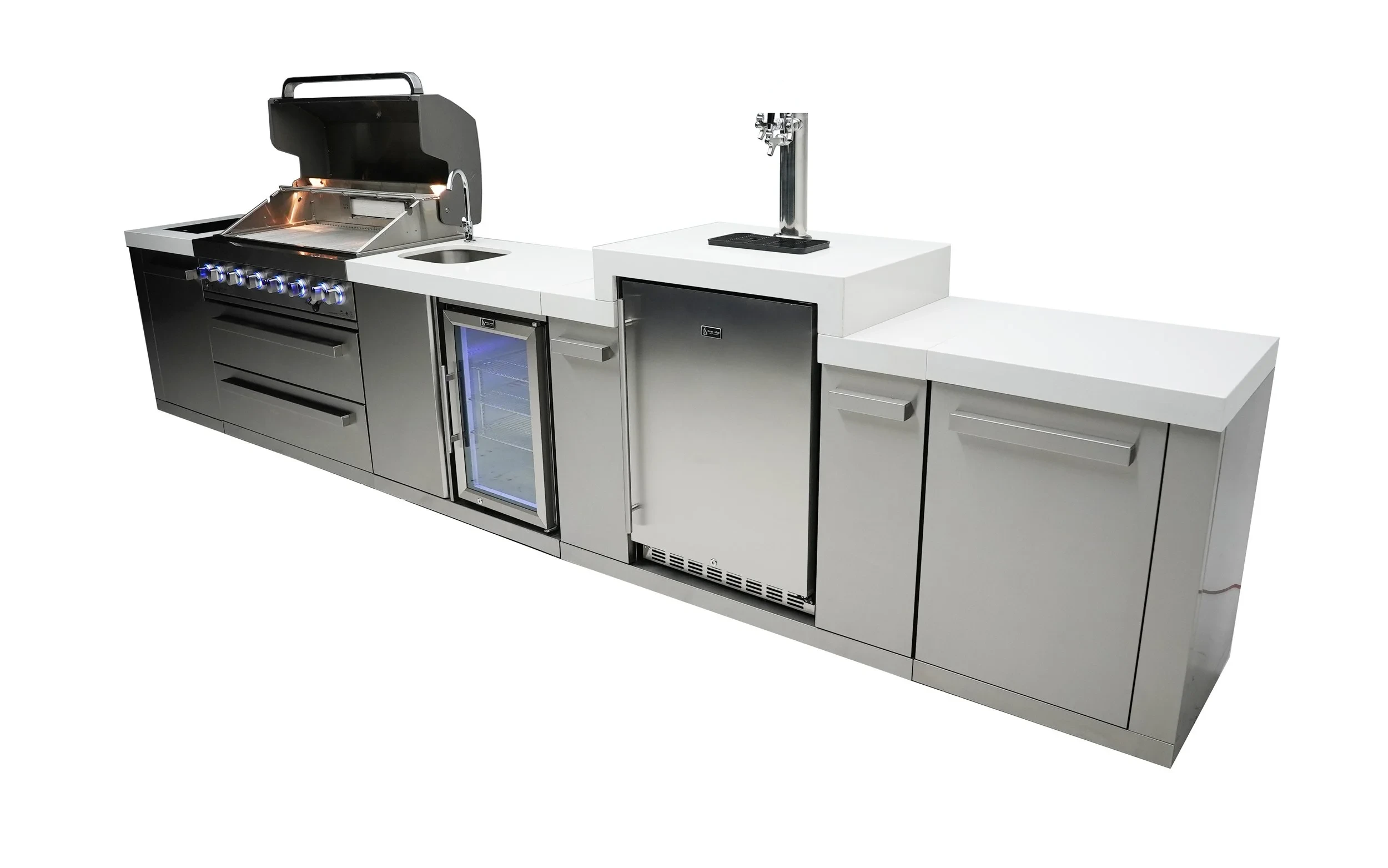 6-burner Island With A Kegerator And A Beverage Center MAI805KEGBEV