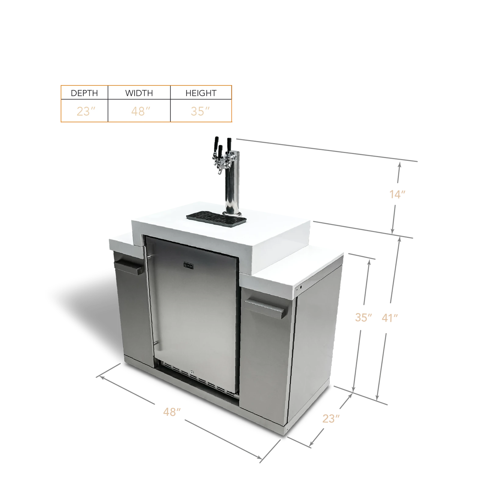 3 Tap Kegerator MAKEG