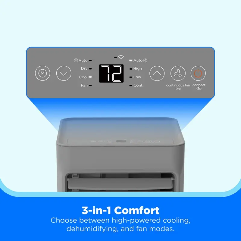 6,000 BTU DOE Smart Portable Air Conditioner, for spaces up to 250 sq. ft. MAP06S1AWGRT