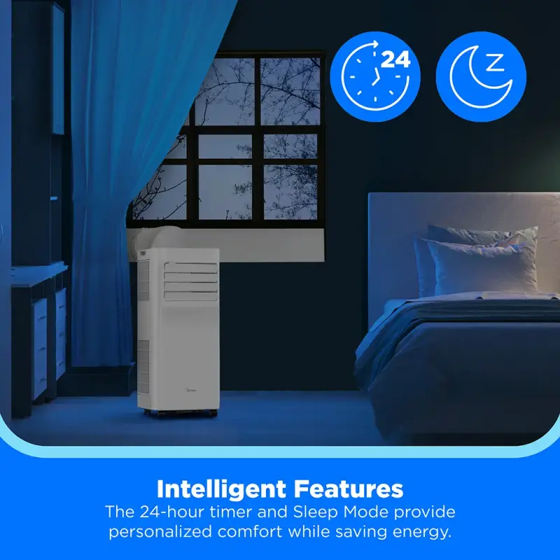 7,000 BTU DOE Smart Portable Air Conditioner, for spaces up to 300 sq. ft. MAP07S1XWTS