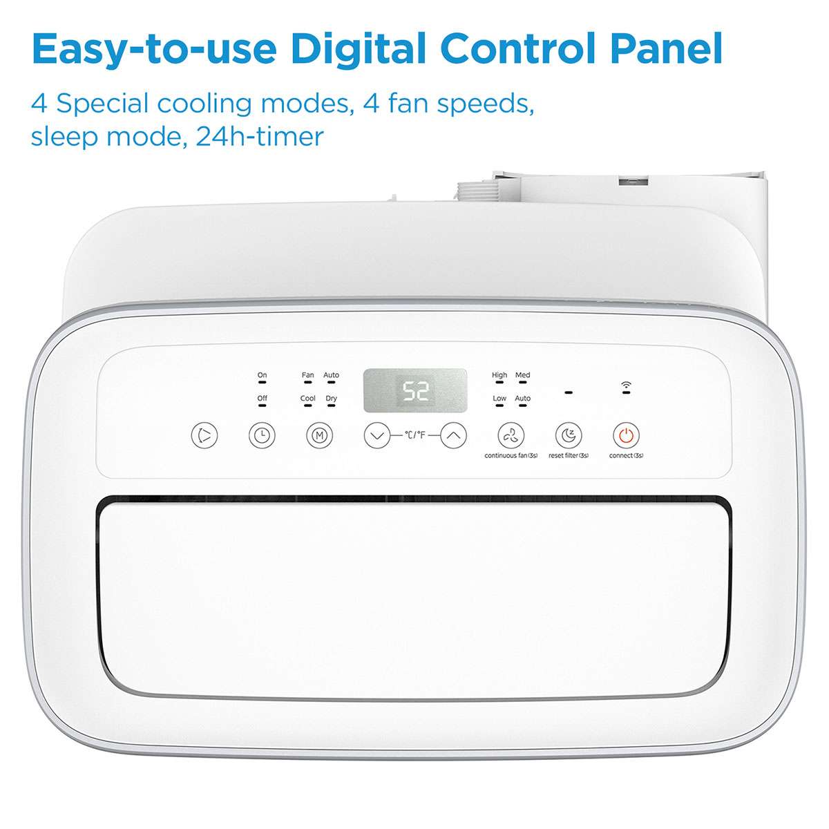 8,000 BTU DOE Smart Portable Air Conditioner, for spaces up to 350 sq. ft. MAP08S1JWTB