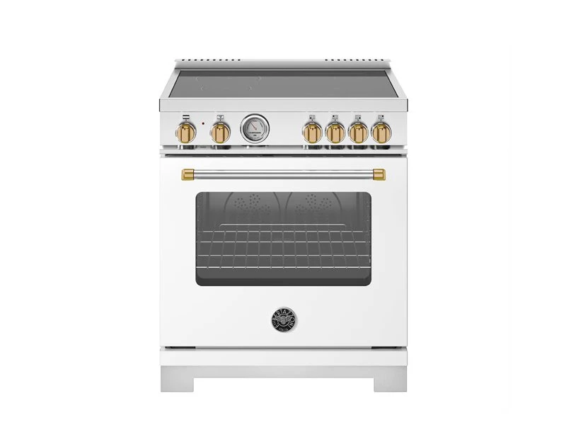 30 inch Induction Range, 4 Heating Zones, Electric Oven - Gold Accents MAS304INMBG